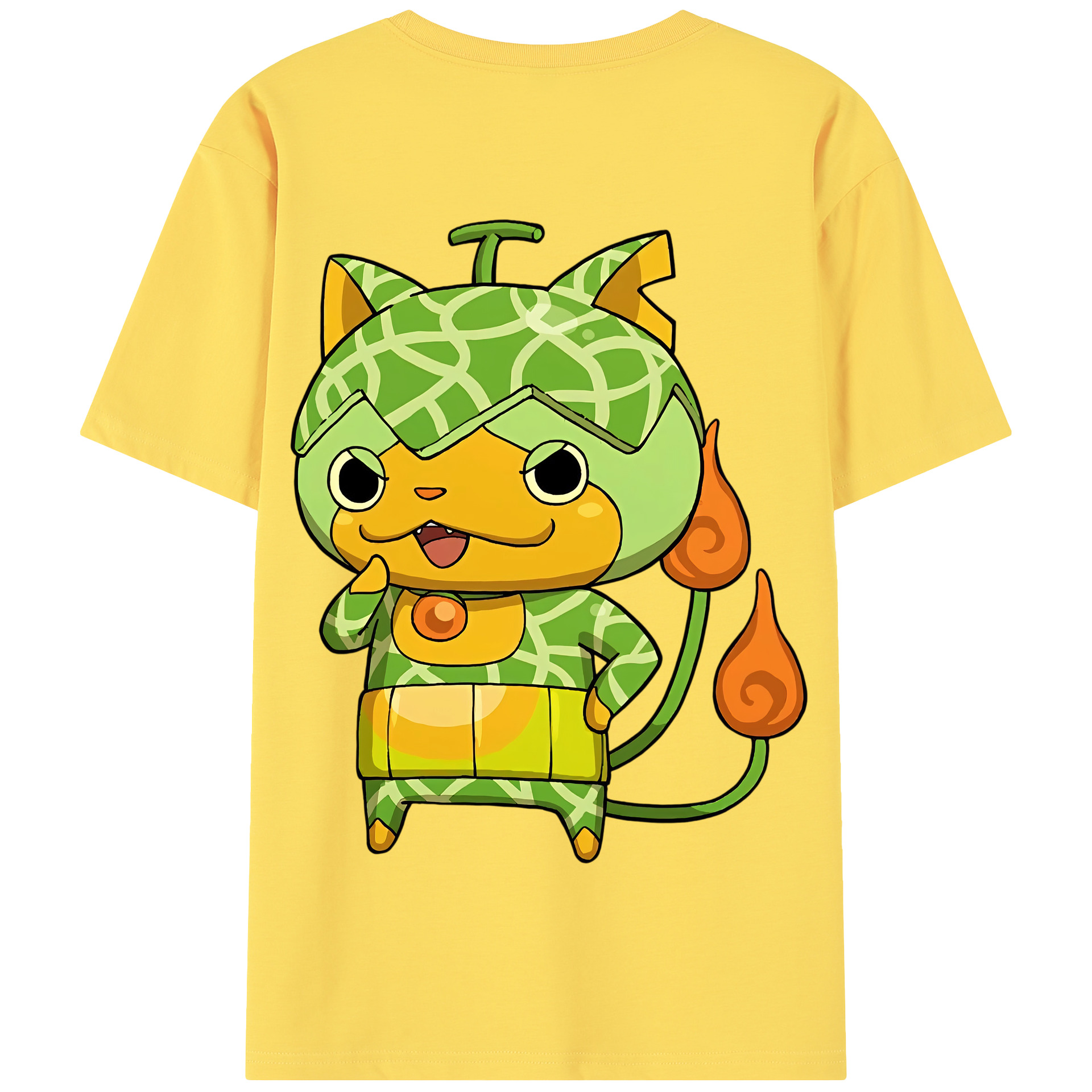 （画像用） 妖怪ウォッチ Yo-kai Watch 綿100％半袖Tシャツ（背面プリント）