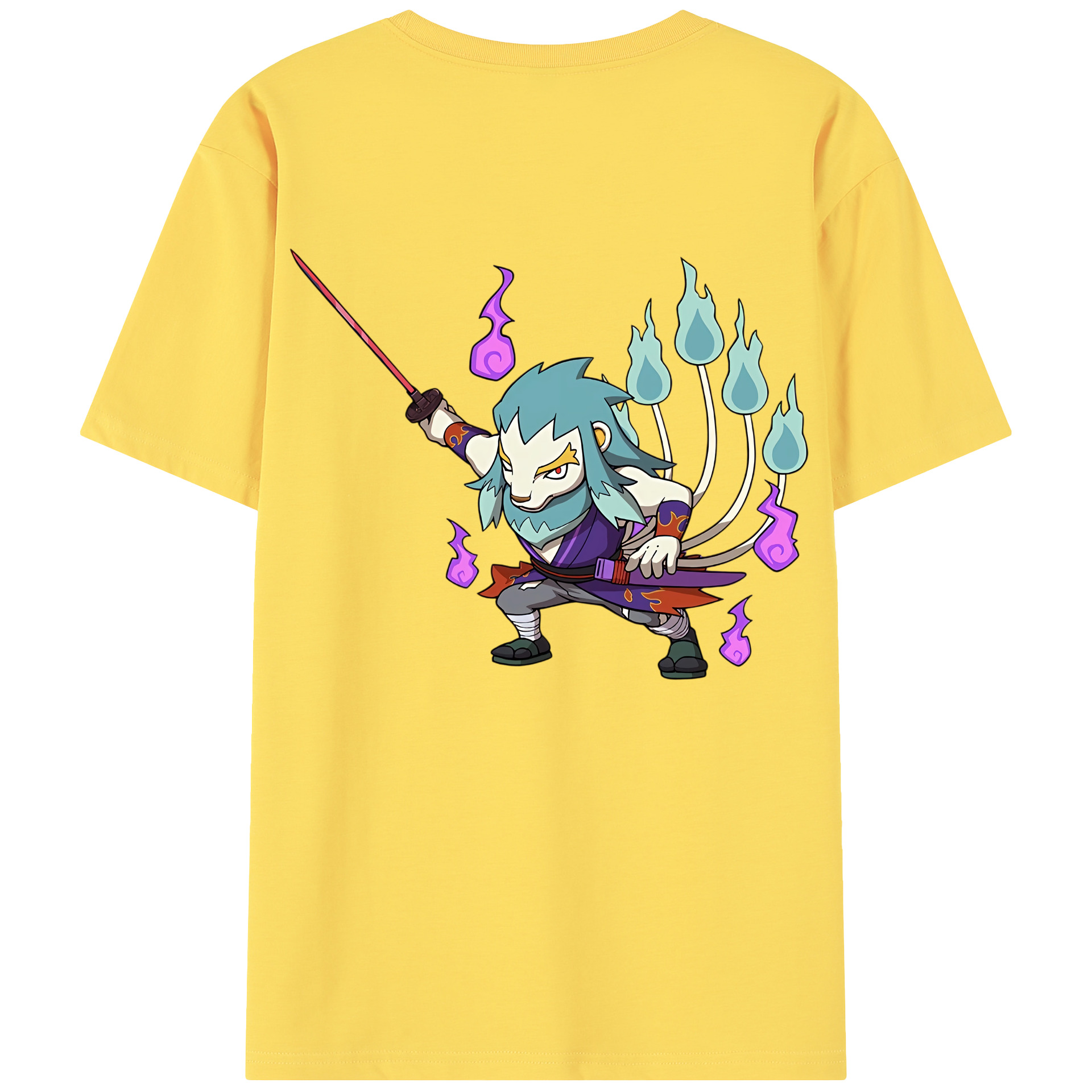 （画像用） 妖怪ウォッチ Yo-kai Watch 綿100％半袖Tシャツ（背面プリント）