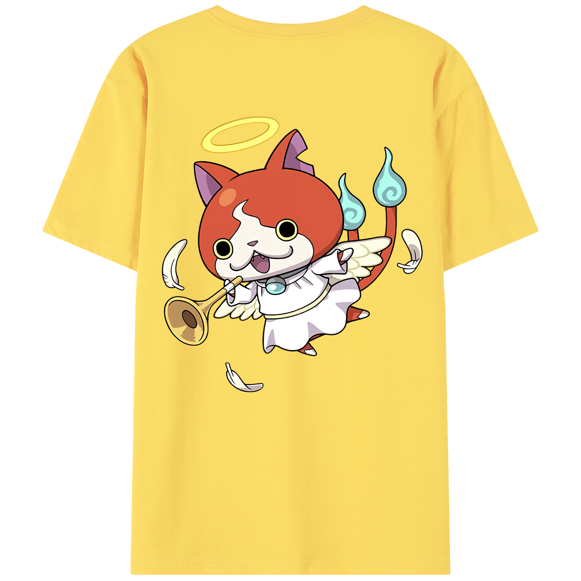 （画像用） 妖怪ウォッチ Yo-kai Watch 綿100％半袖Tシャツ（背面プリント）