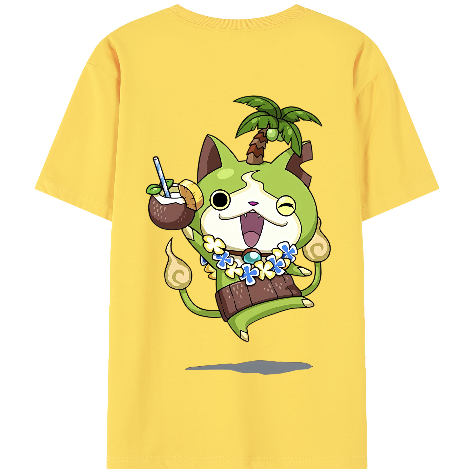 （画像用） 妖怪ウォッチ Yo-kai Watch 綿100％半袖Tシャツ（背面プリント）