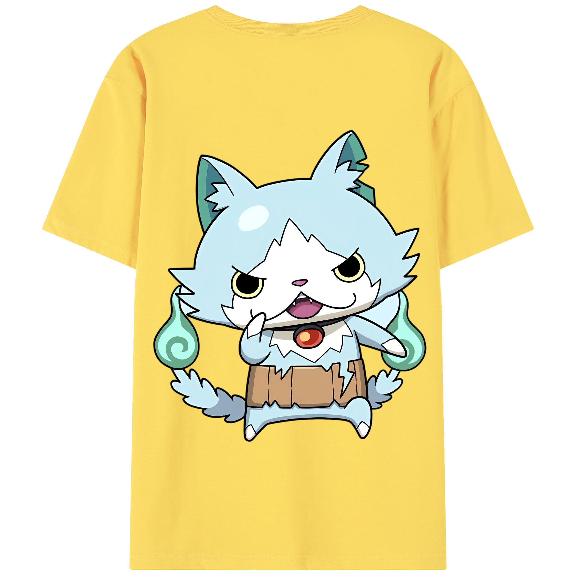 （画像用） 妖怪ウォッチ Yo-kai Watch 綿100％半袖Tシャツ（背面プリント）
