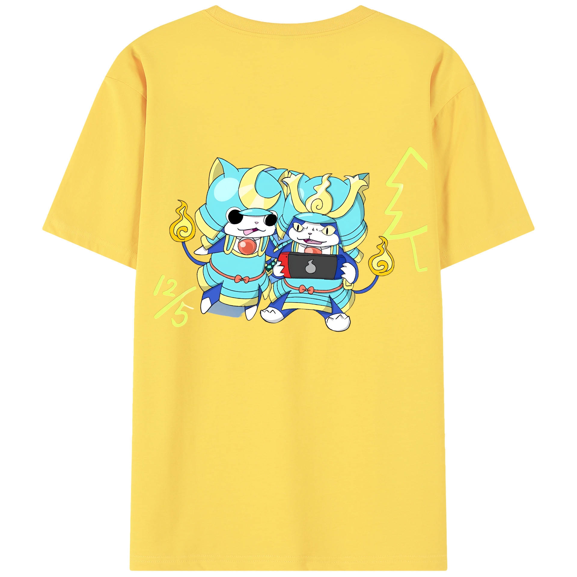 （画像用） 妖怪ウォッチ Yo-kai Watch 綿100％半袖Tシャツ（背面プリント）