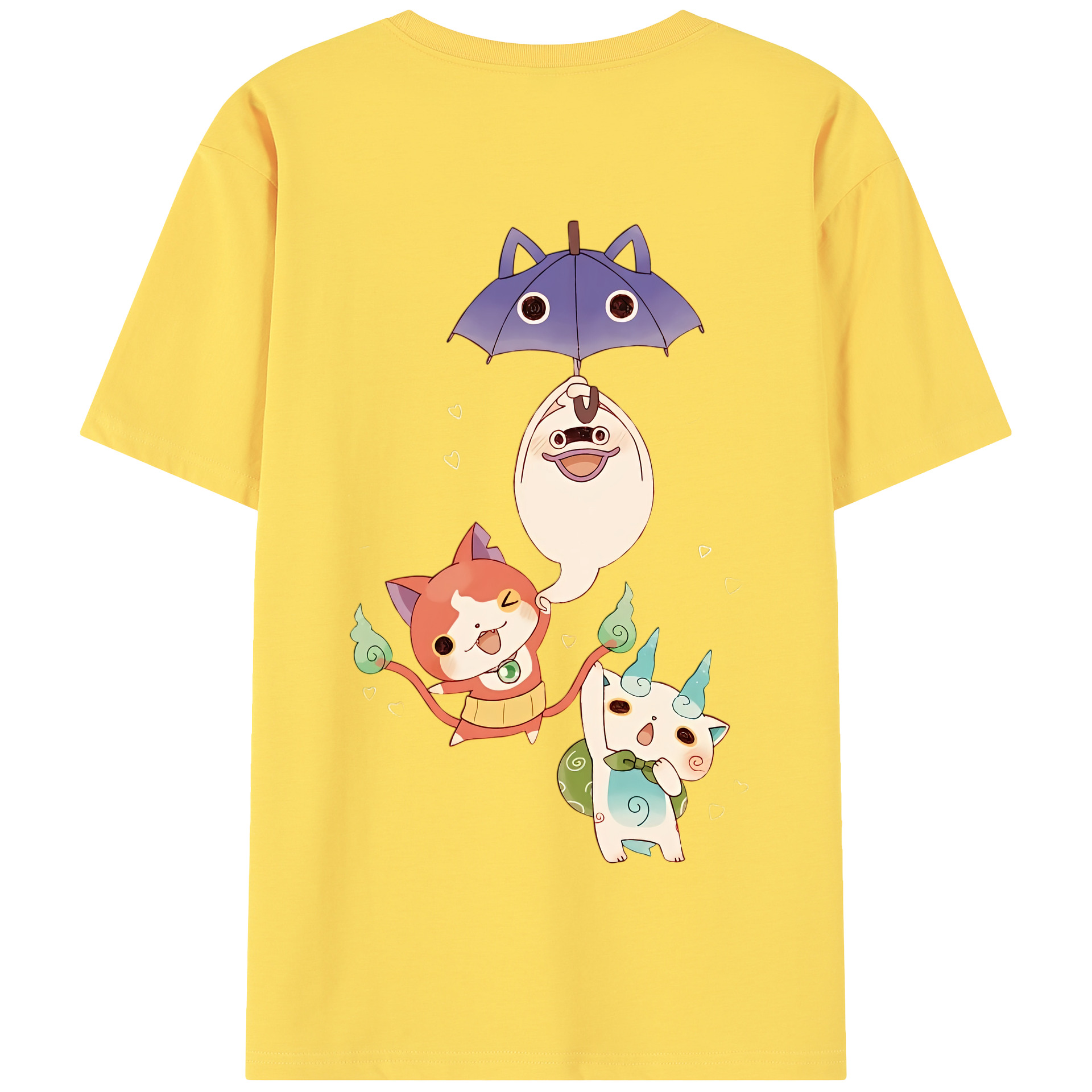 （画像用） 妖怪ウォッチ Yo-kai Watch 綿100％半袖Tシャツ（背面プリント）