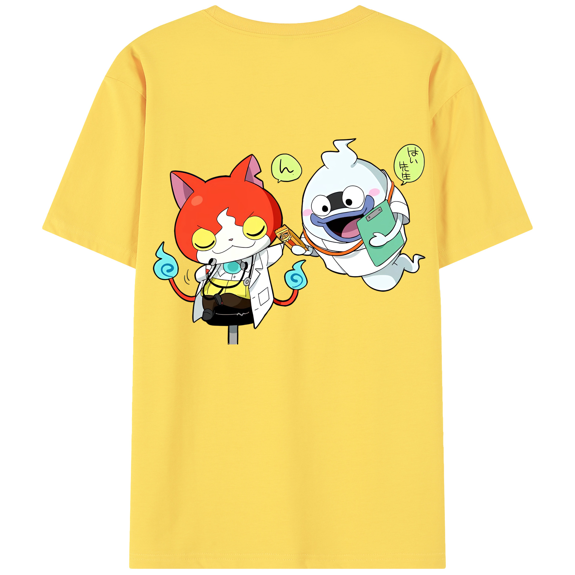（画像用） 妖怪ウォッチ Yo-kai Watch 綿100％半袖Tシャツ（背面プリント）