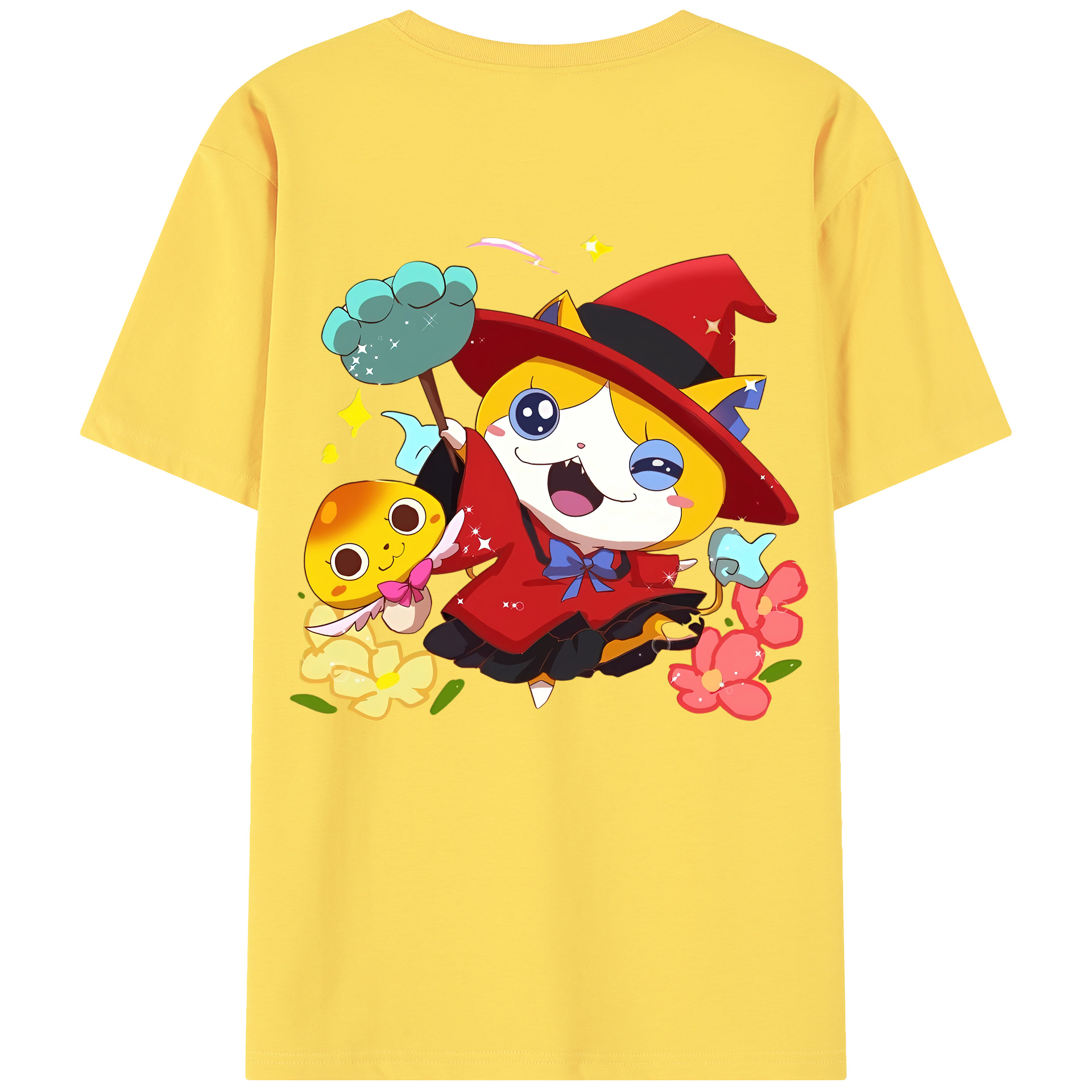 （画像用） 妖怪ウォッチ Yo-kai Watch 綿100％半袖Tシャツ（背面プリント）