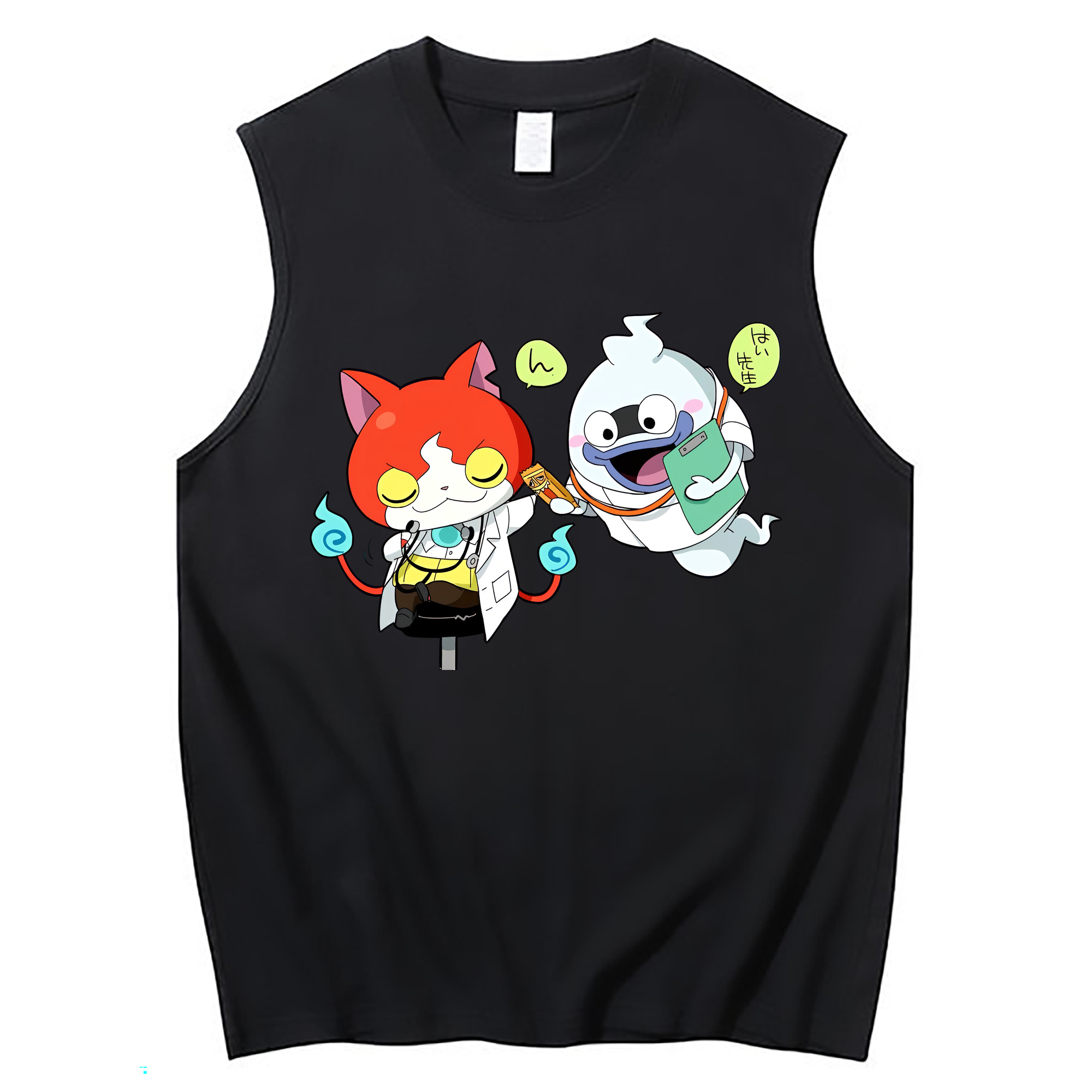 （画像用） 妖怪ウォッチ Yo-kai Watch コットン100％タンクトップ（フロントプリント）