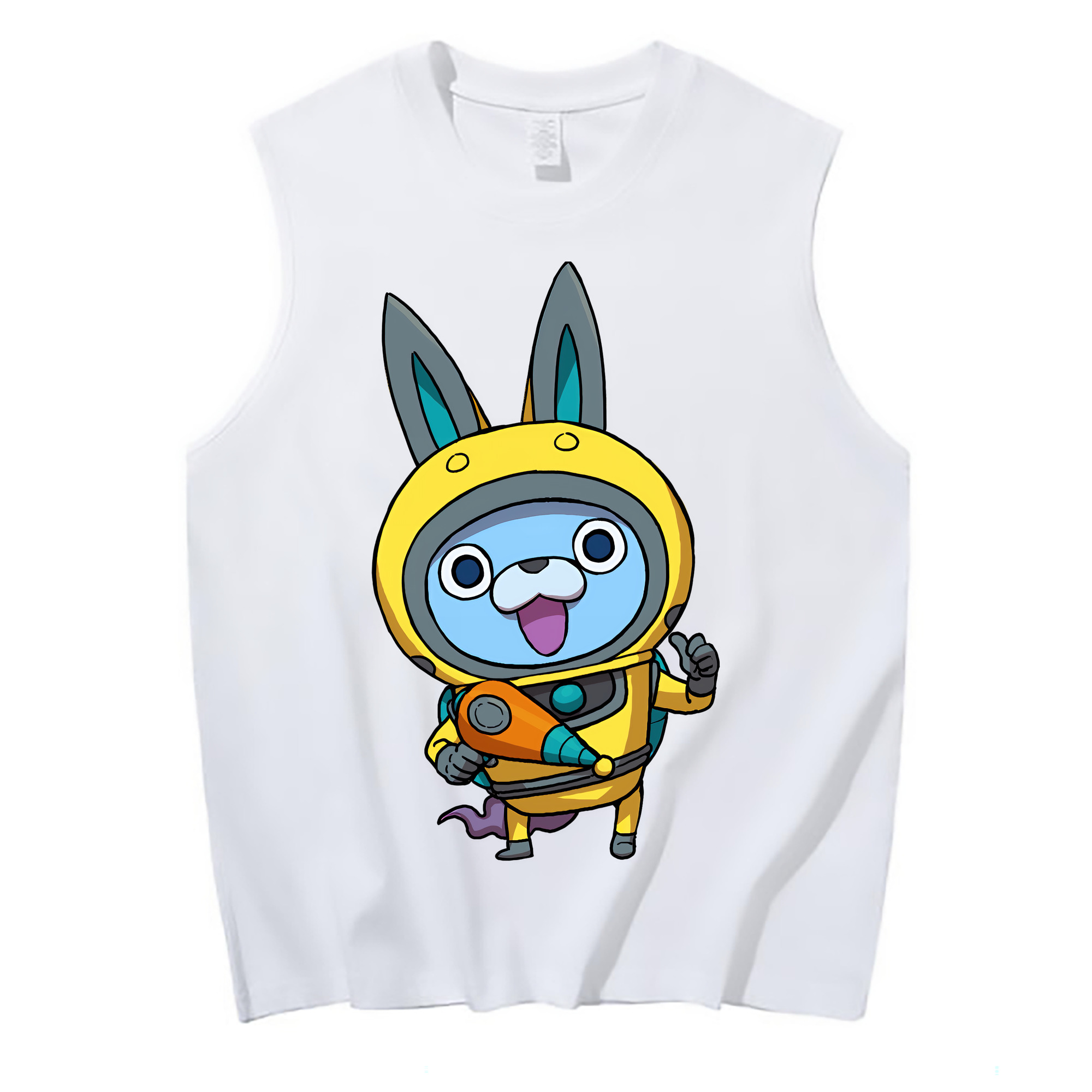 （画像用） 妖怪ウォッチ Yo-kai Watch コットン100％タンクトップ（フロントプリント）