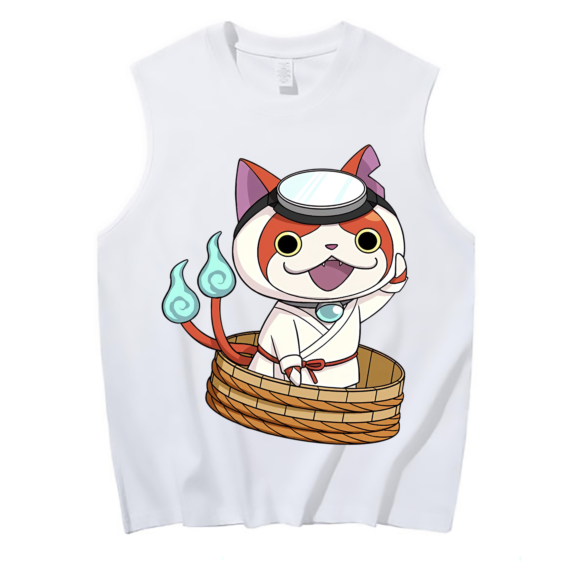 （画像用） 妖怪ウォッチ Yo-kai Watch コットン100％タンクトップ（フロントプリント）