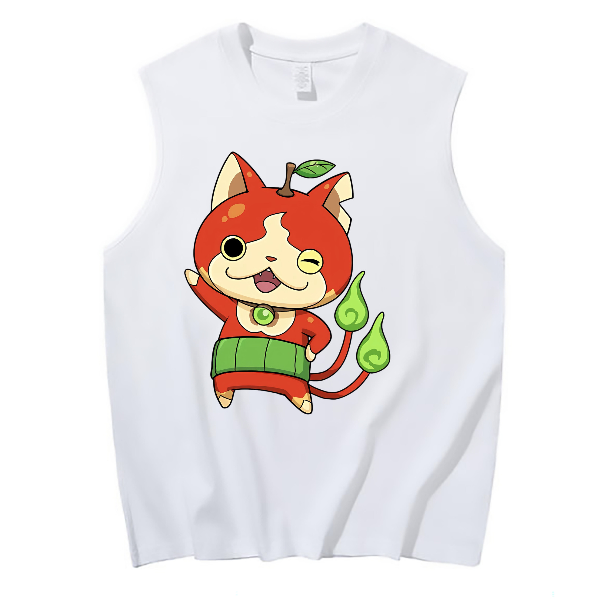 （画像用） 妖怪ウォッチ Yo-kai Watch コットン100％タンクトップ（フロントプリント）