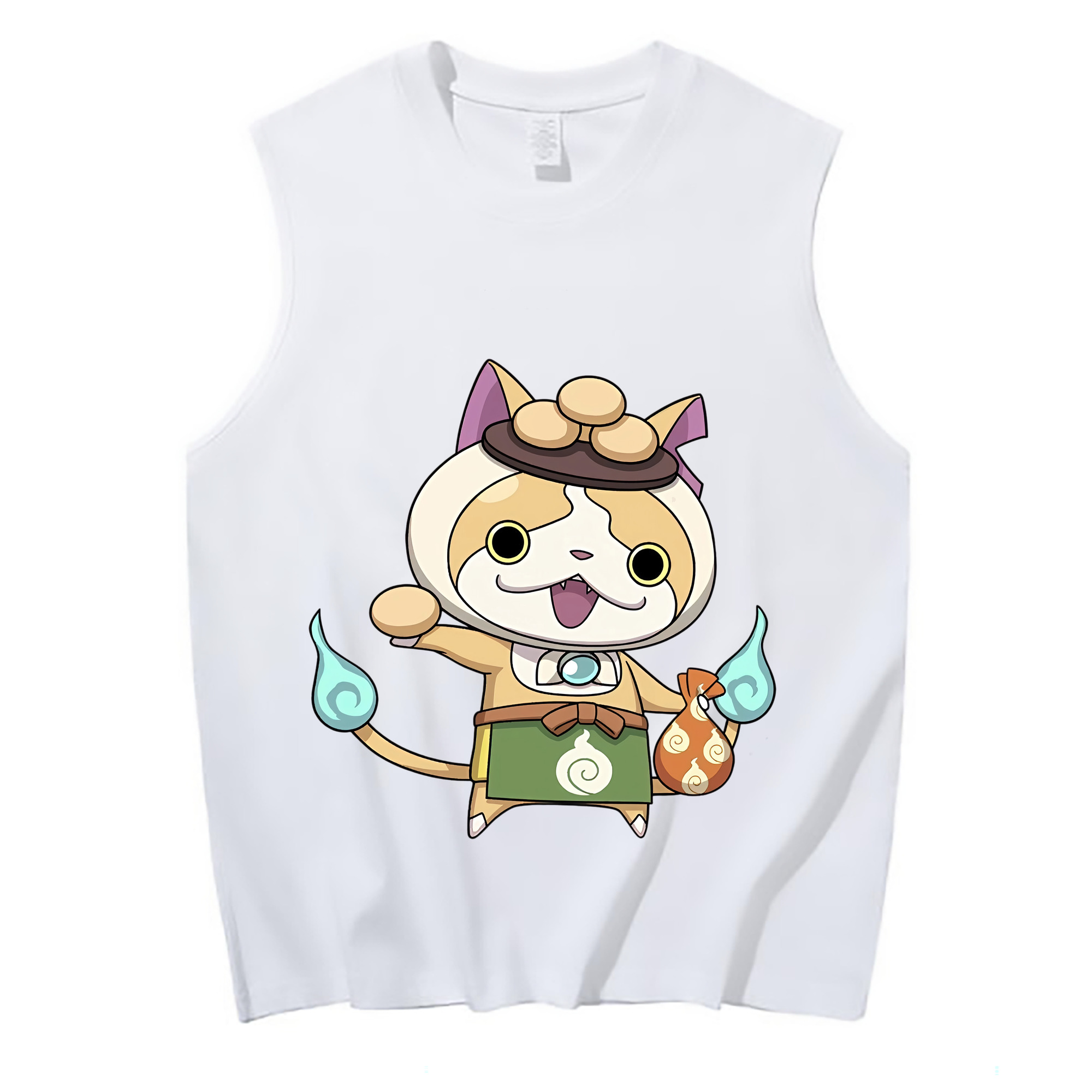 （画像用） 妖怪ウォッチ Yo-kai Watch コットン100％タンクトップ（フロントプリント）