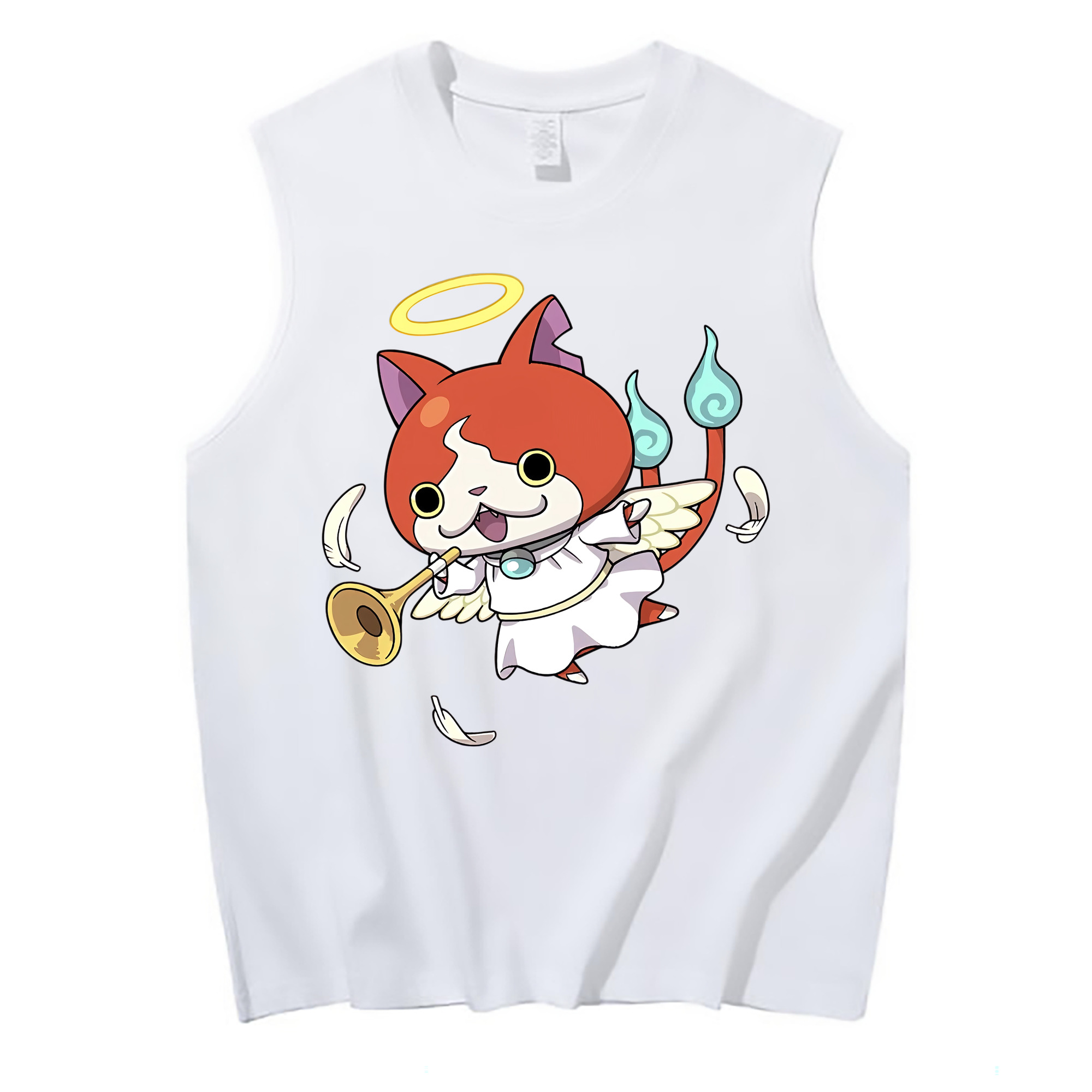 （画像用） 妖怪ウォッチ Yo-kai Watch コットン100％タンクトップ（フロントプリント）
