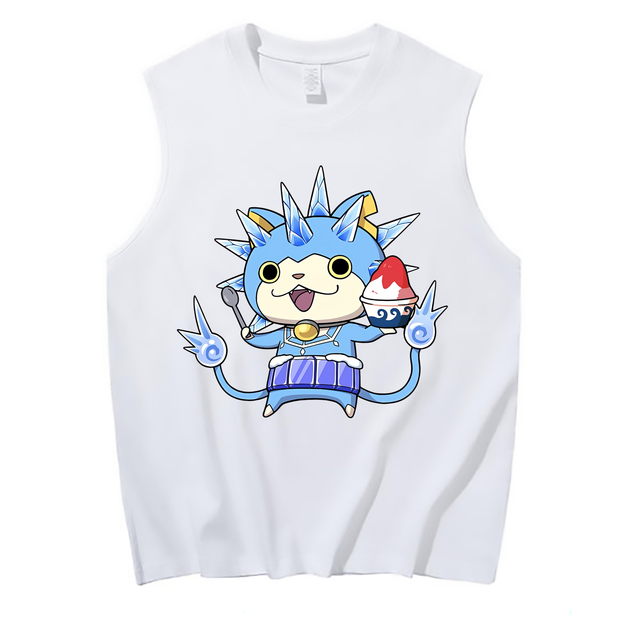 （画像用） 妖怪ウォッチ Yo-kai Watch コットン100％タンクトップ（フロントプリント）