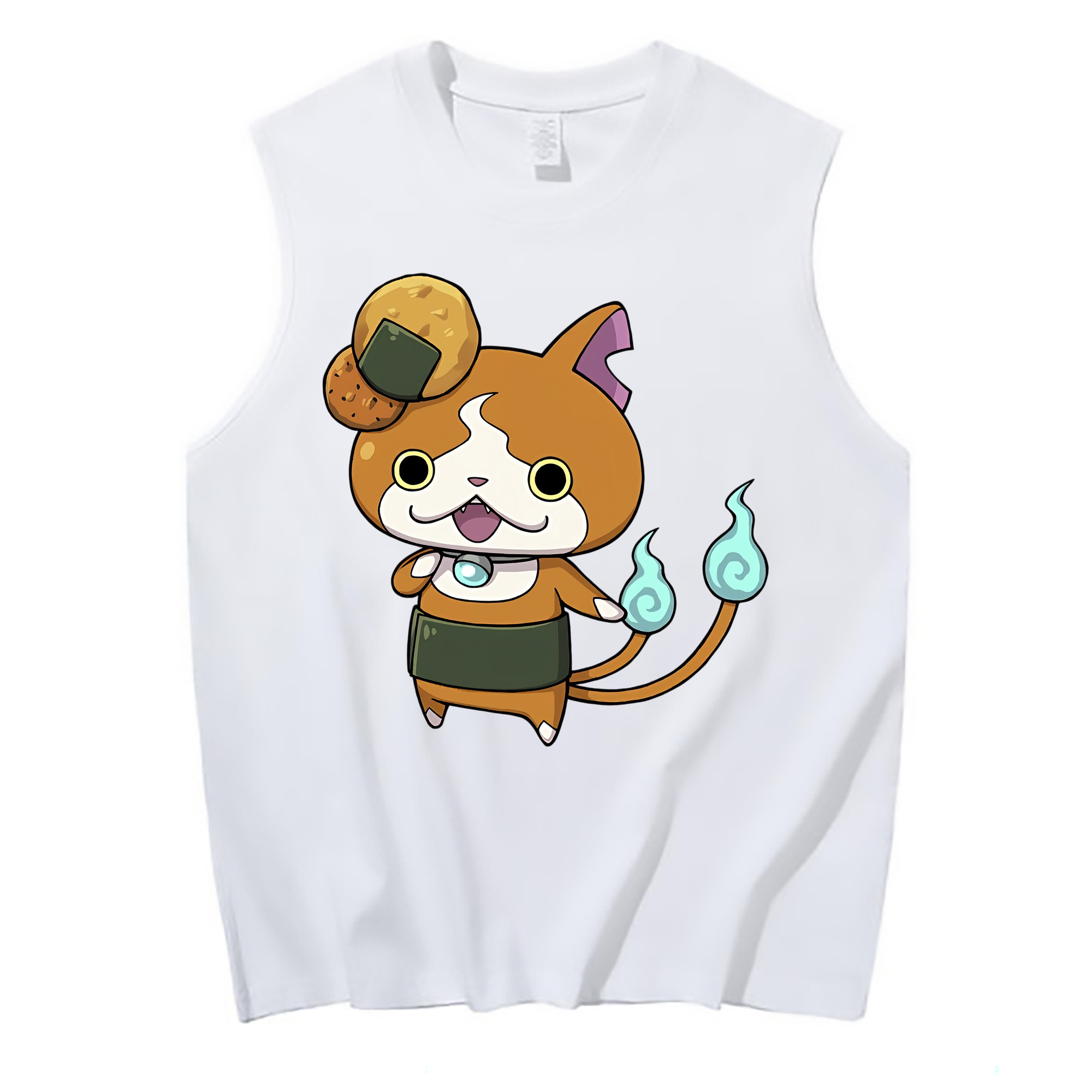 （画像用） 妖怪ウォッチ Yo-kai Watch コットン100％タンクトップ（フロントプリント）