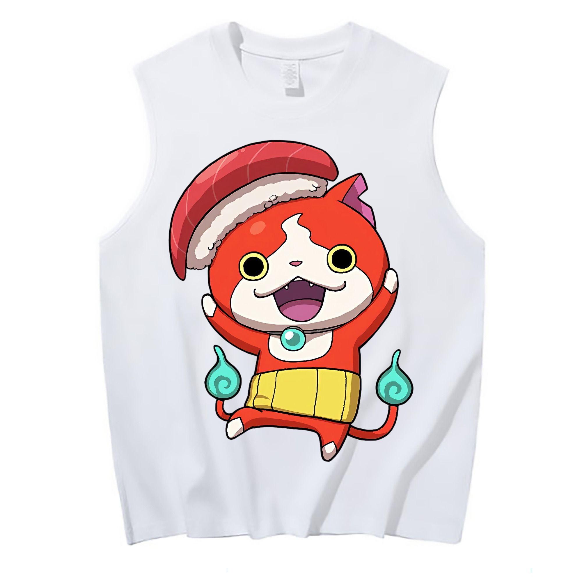 （画像用） 妖怪ウォッチ Yo-kai Watch コットン100％タンクトップ（フロントプリント）