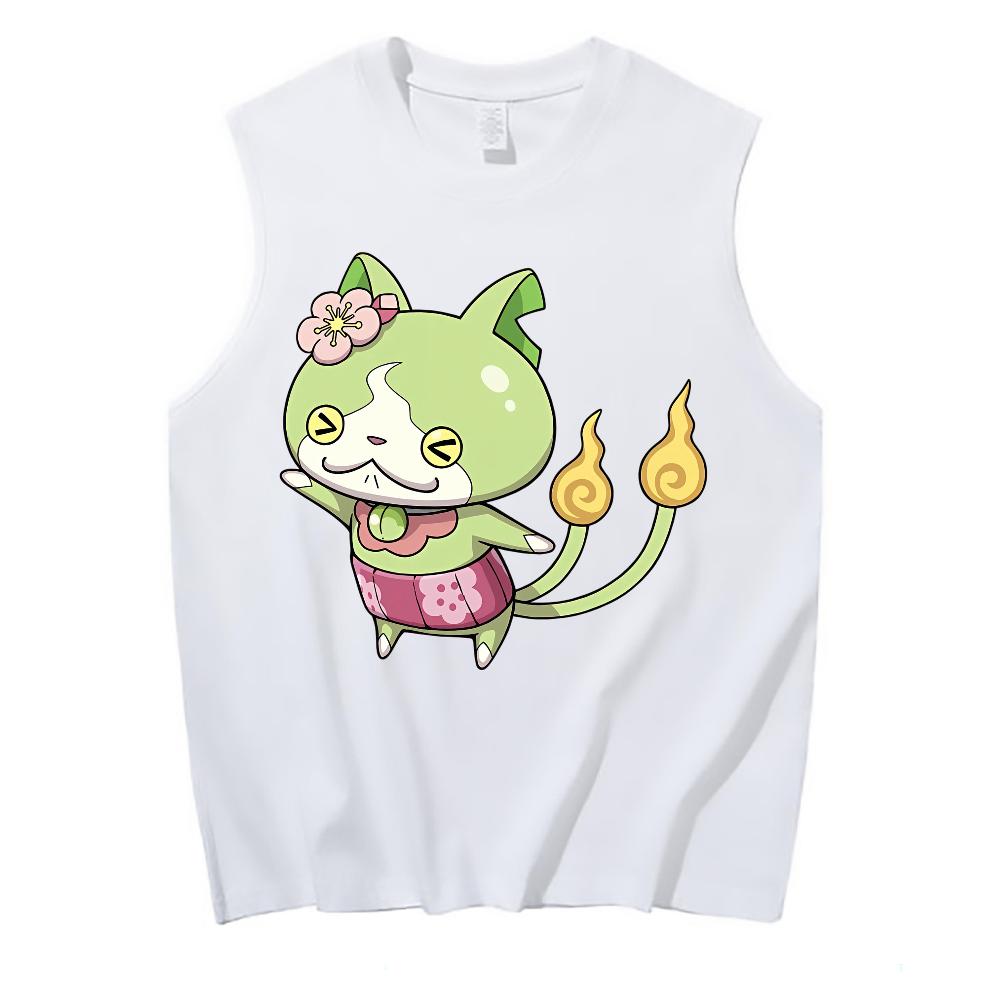 （画像用） 妖怪ウォッチ Yo-kai Watch コットン100％タンクトップ（フロントプリント）