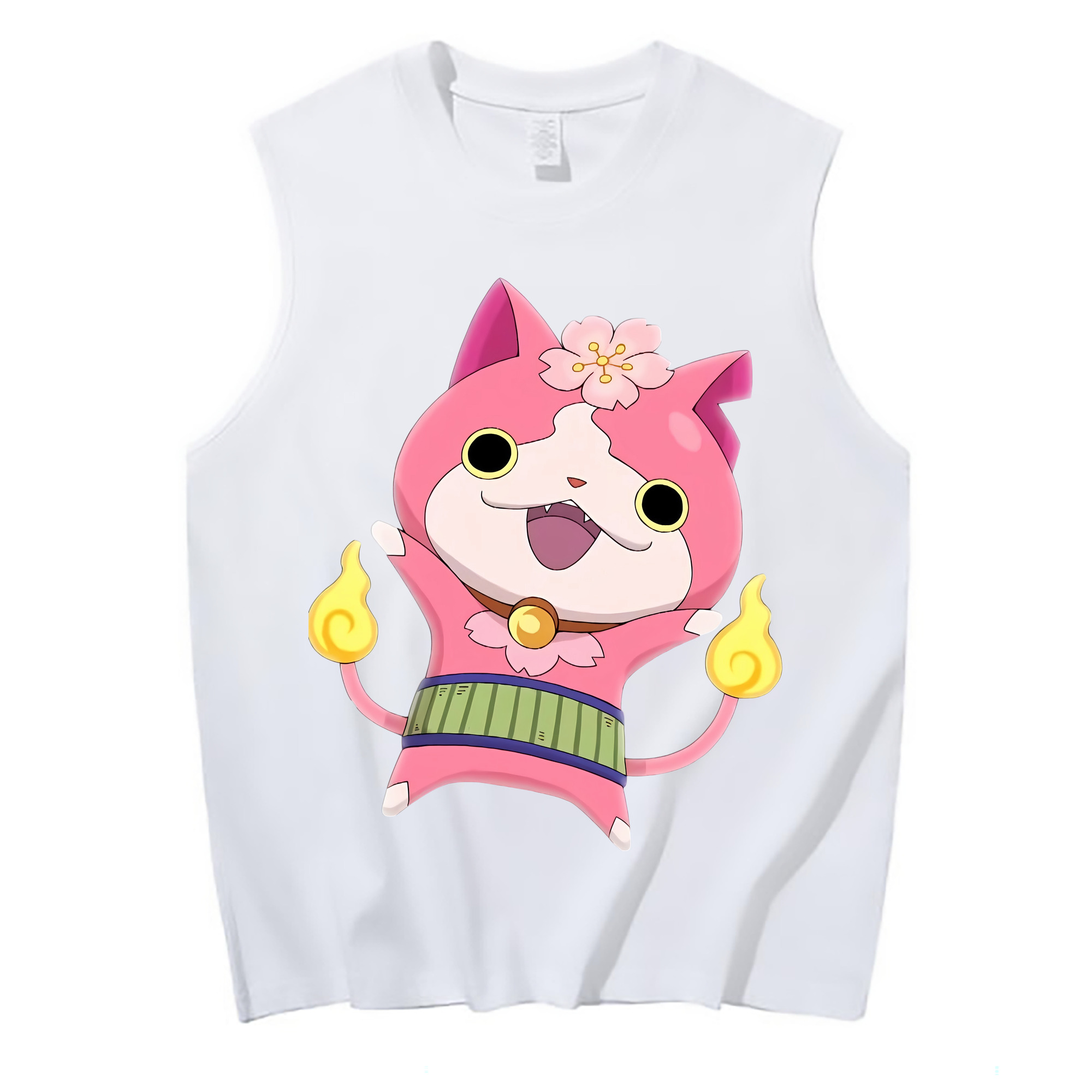 （画像用） 妖怪ウォッチ Yo-kai Watch コットン100％タンクトップ（フロントプリント）