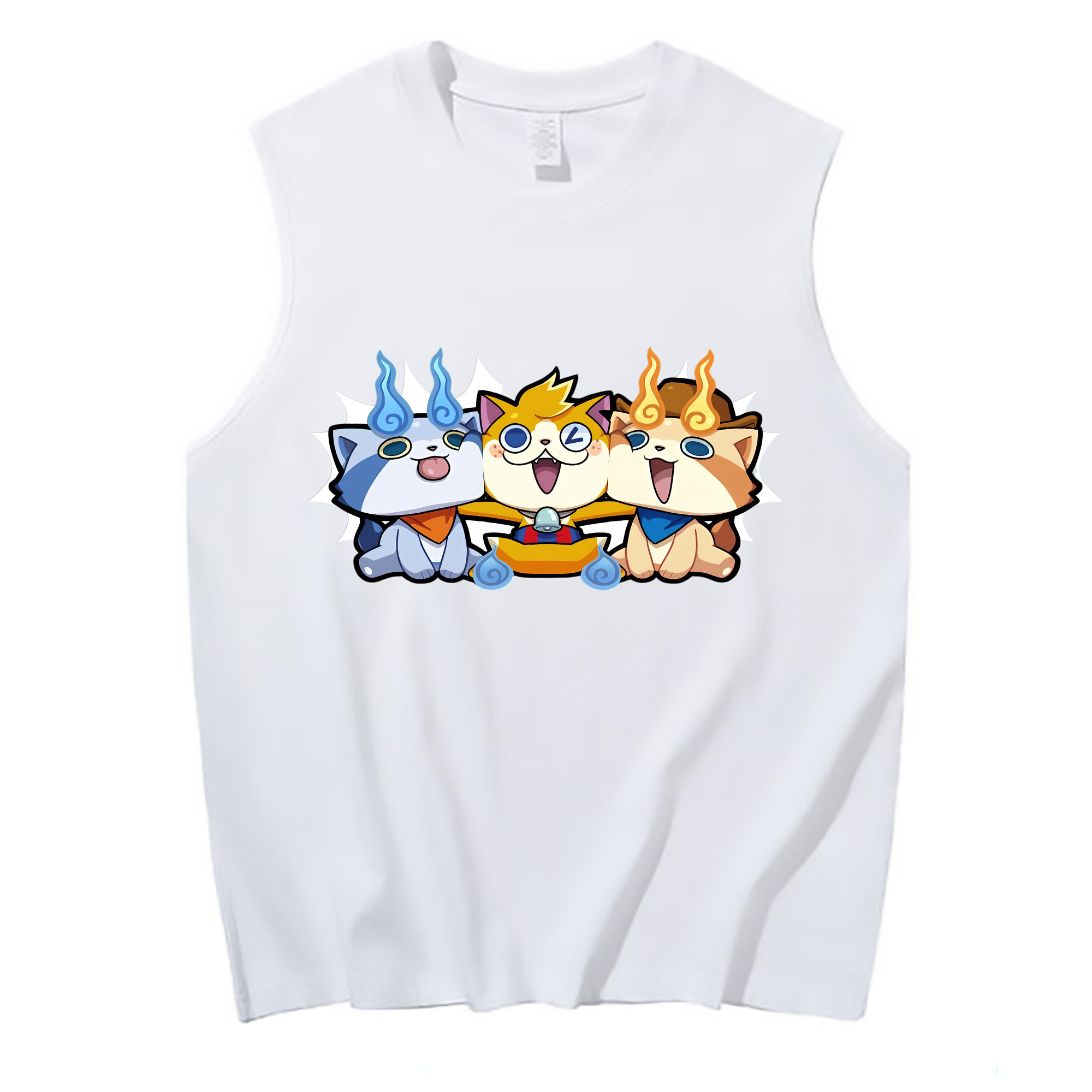 （画像用） 妖怪ウォッチ Yo-kai Watch コットン100％タンクトップ（フロントプリント）