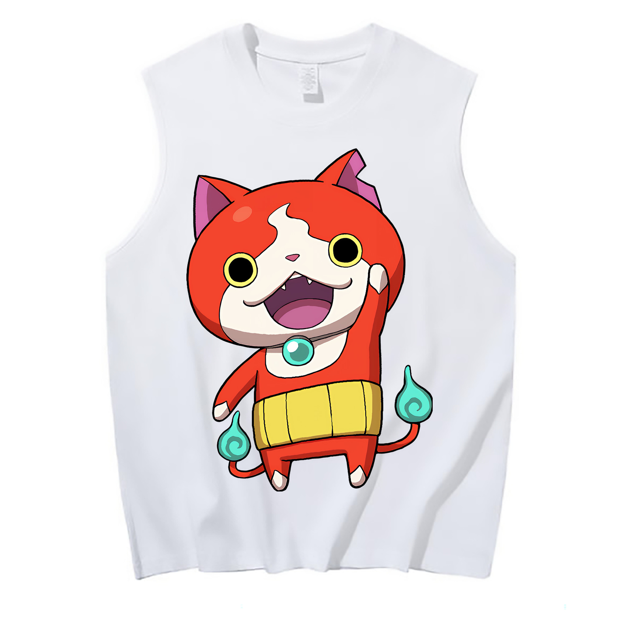 （画像用） 妖怪ウォッチ Yo-kai Watch コットン100％タンクトップ（フロントプリント）
