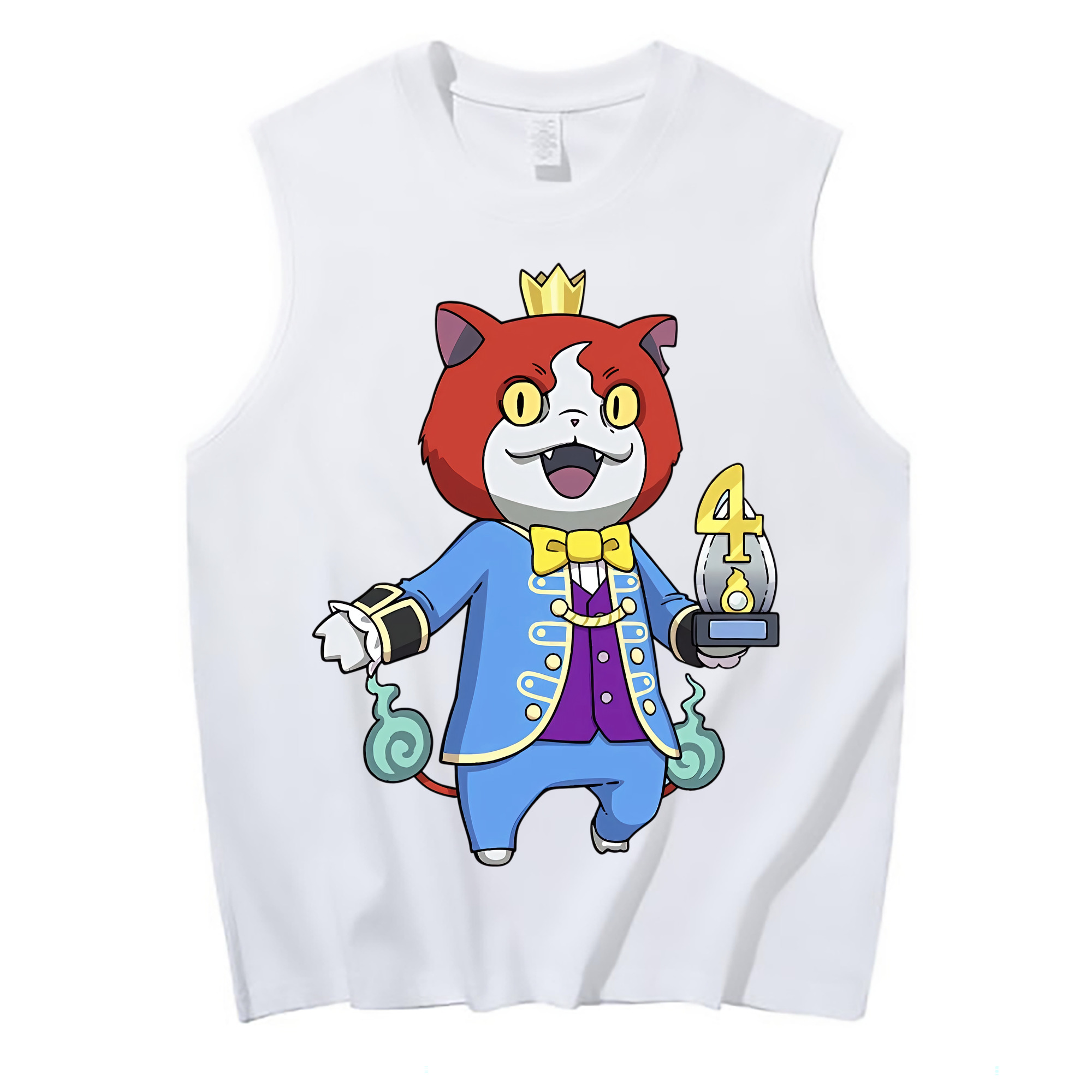 （画像用） 妖怪ウォッチ Yo-kai Watch コットン100％タンクトップ（フロントプリント）