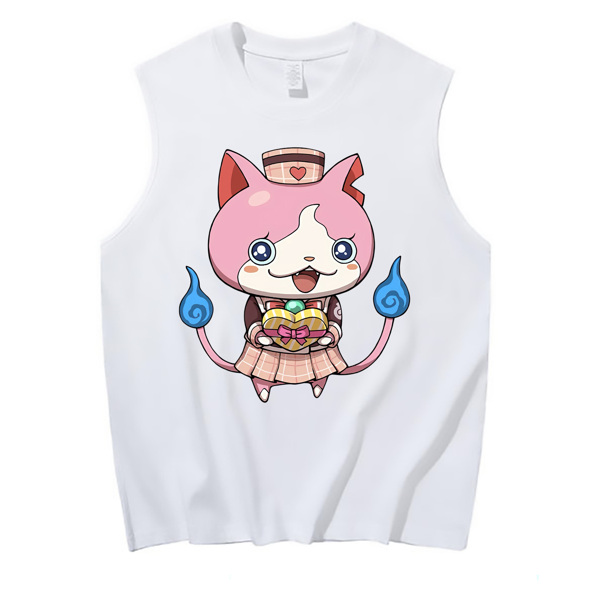 （画像用） 妖怪ウォッチ Yo-kai Watch コットン100％タンクトップ（フロントプリント）