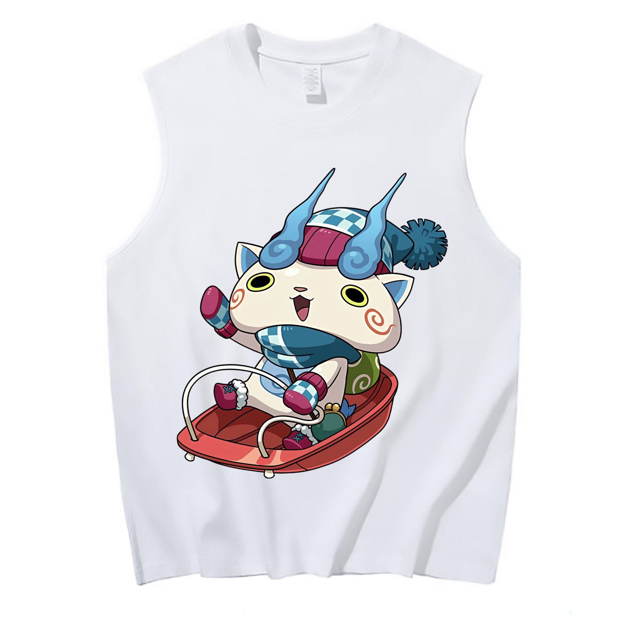 （画像用） 妖怪ウォッチ Yo-kai Watch コットン100％タンクトップ（フロントプリント）