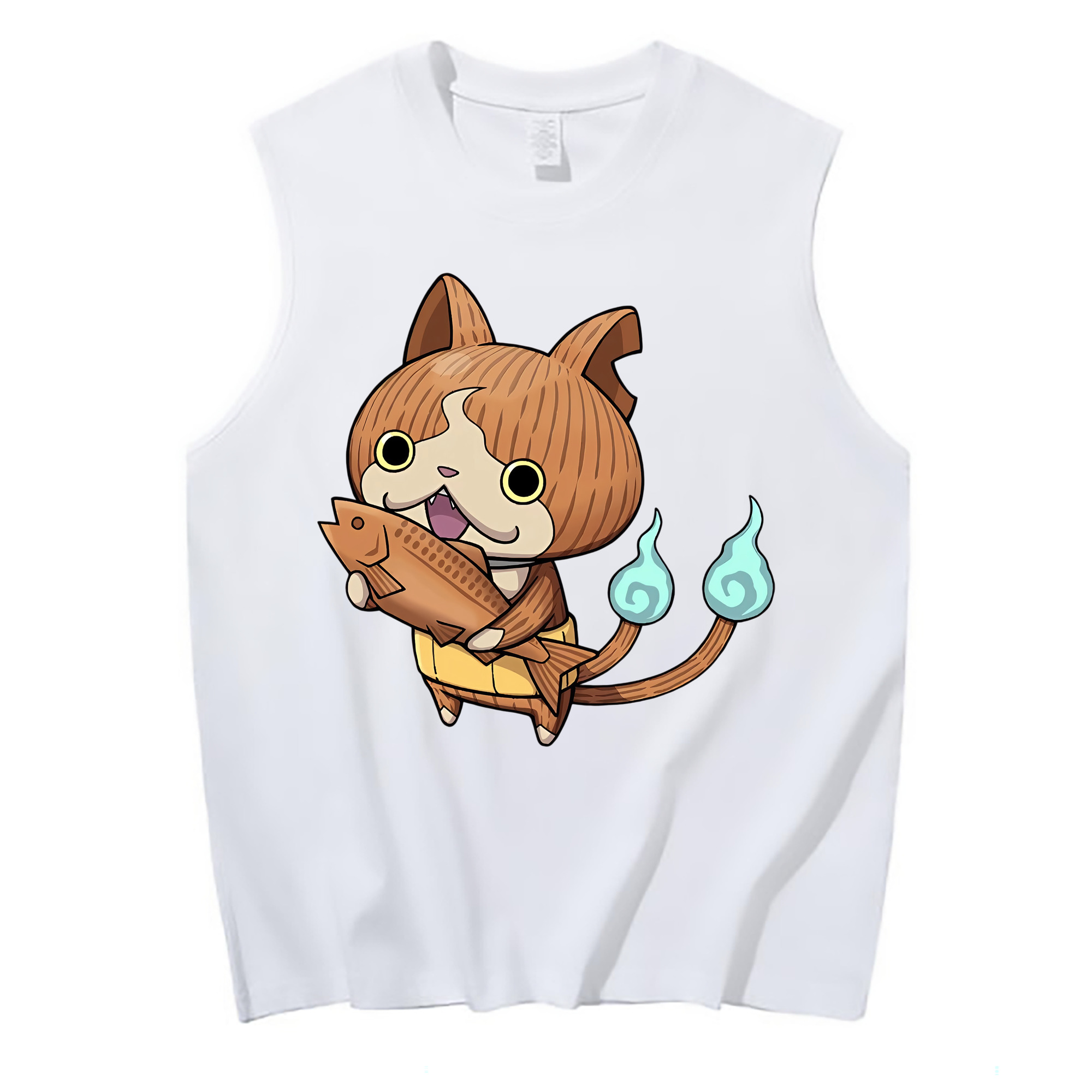 （画像用） 妖怪ウォッチ Yo-kai Watch コットン100％タンクトップ（フロントプリント）