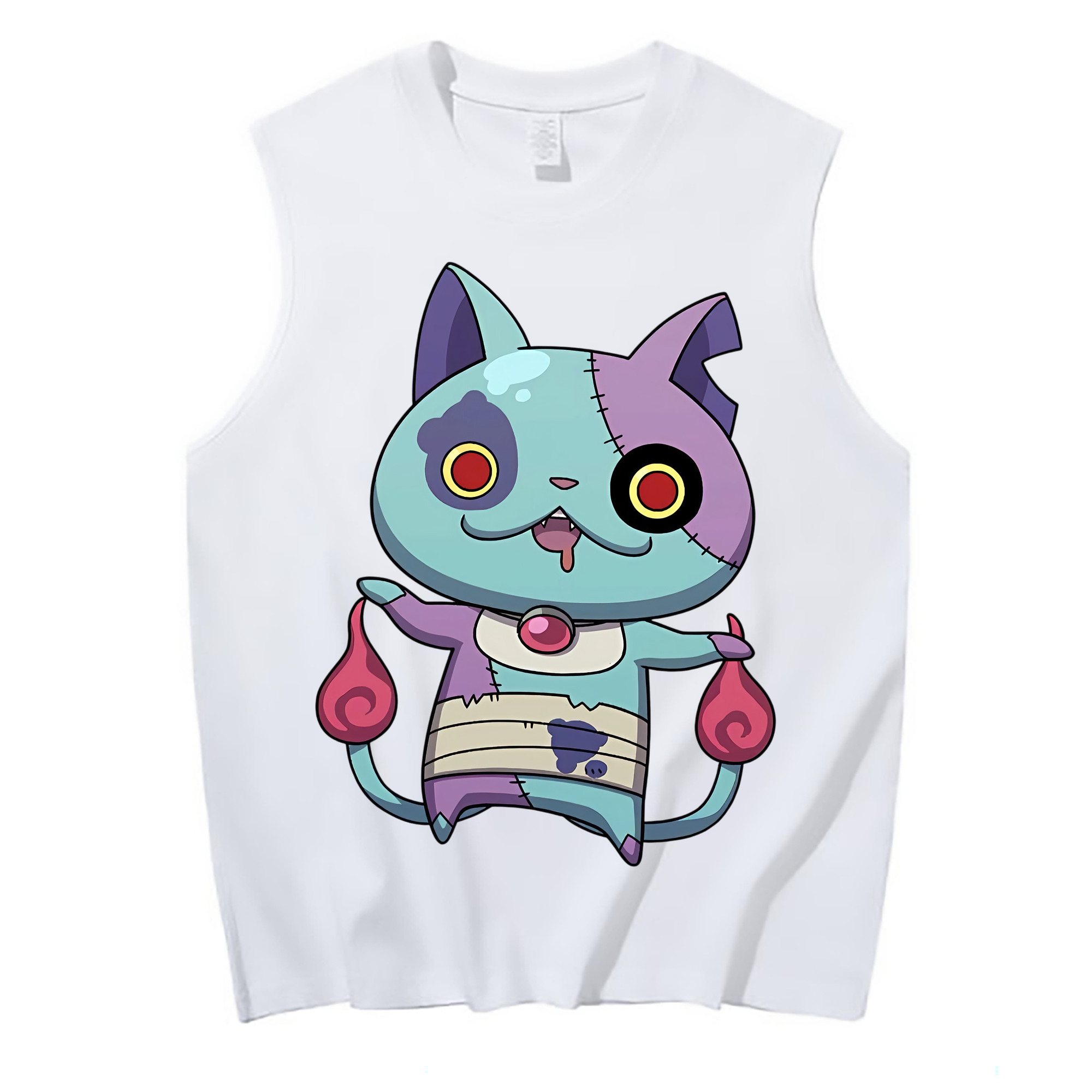 （画像用） 妖怪ウォッチ Yo-kai Watch コットン100％タンクトップ（フロントプリント）