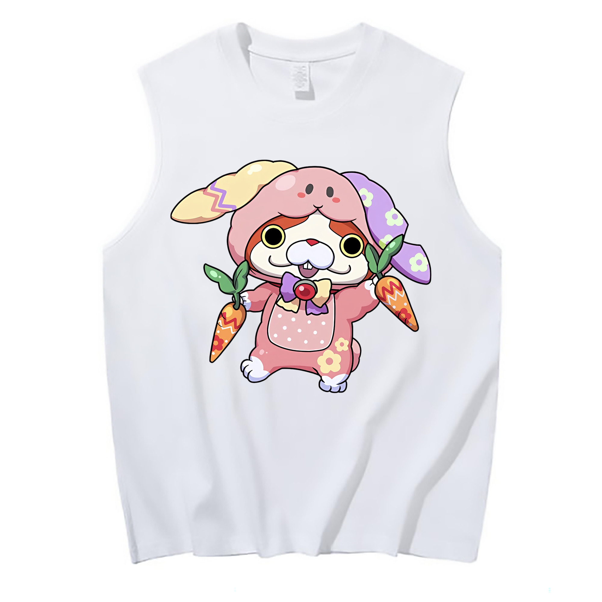 （画像用） 妖怪ウォッチ Yo-kai Watch コットン100％タンクトップ（フロントプリント）