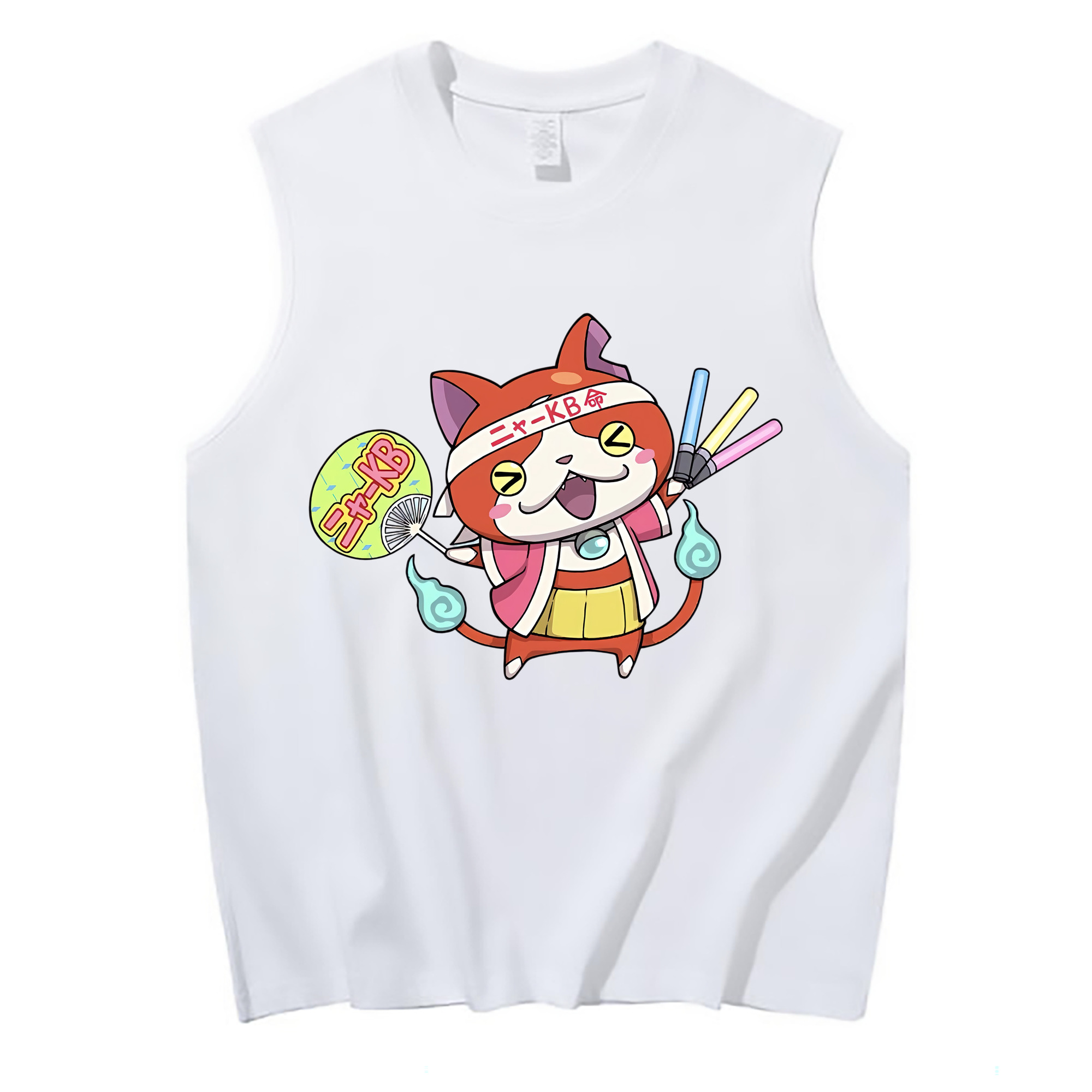 （画像用） 妖怪ウォッチ Yo-kai Watch コットン100％タンクトップ（フロントプリント）