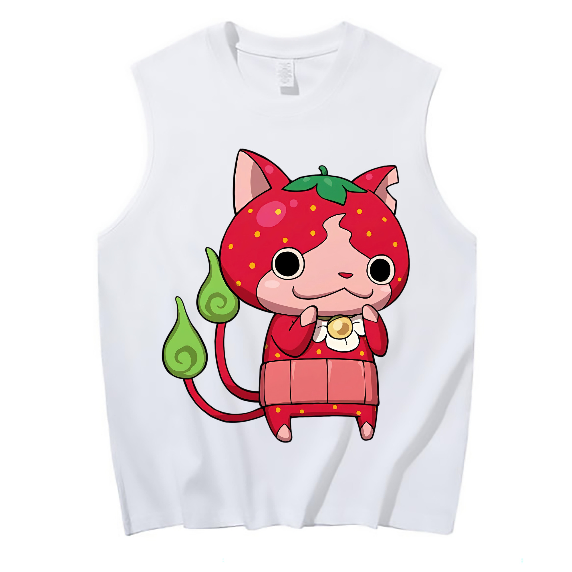 （画像用） 妖怪ウォッチ Yo-kai Watch コットン100％タンクトップ（フロントプリント）