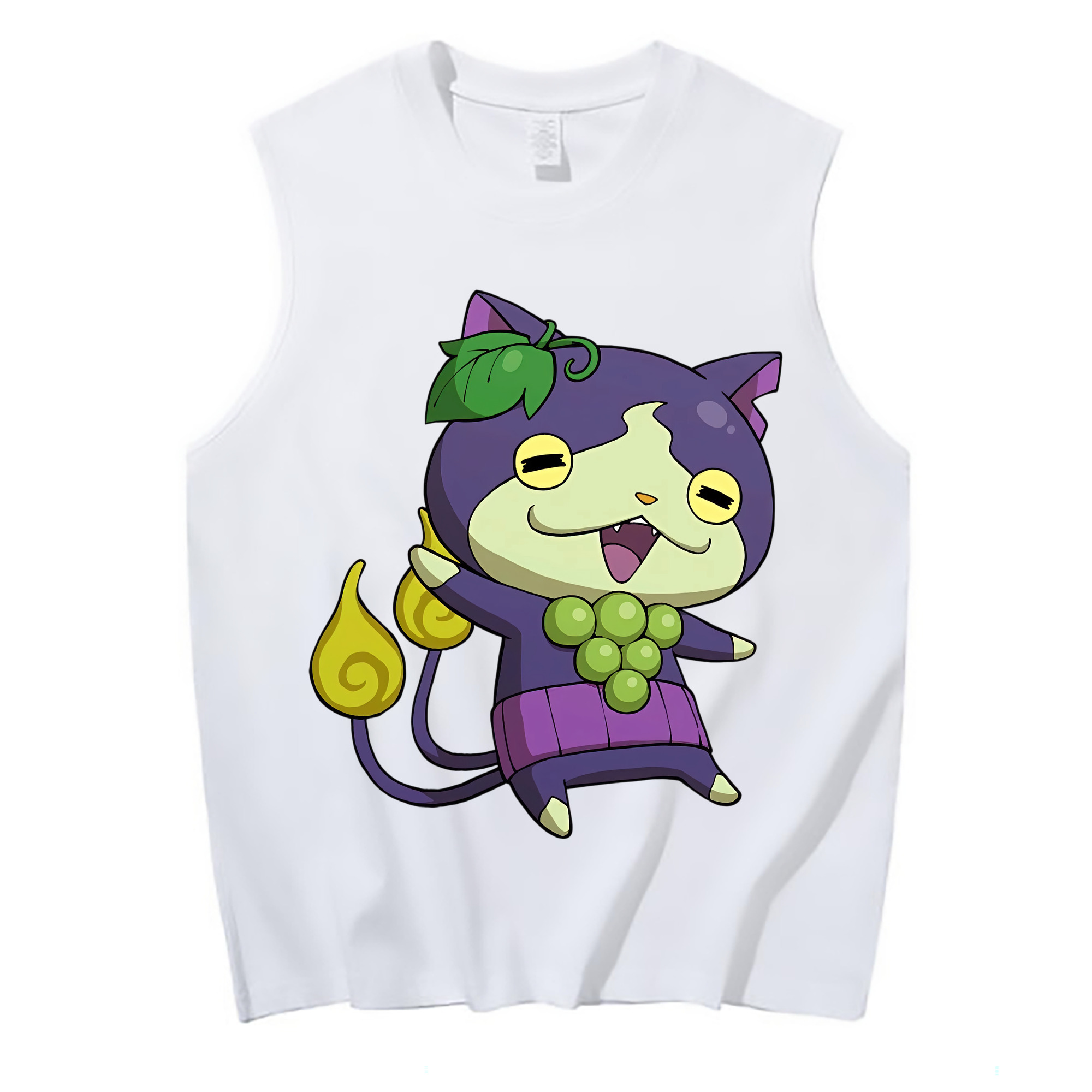 （画像用） 妖怪ウォッチ Yo-kai Watch コットン100％タンクトップ（フロントプリント）