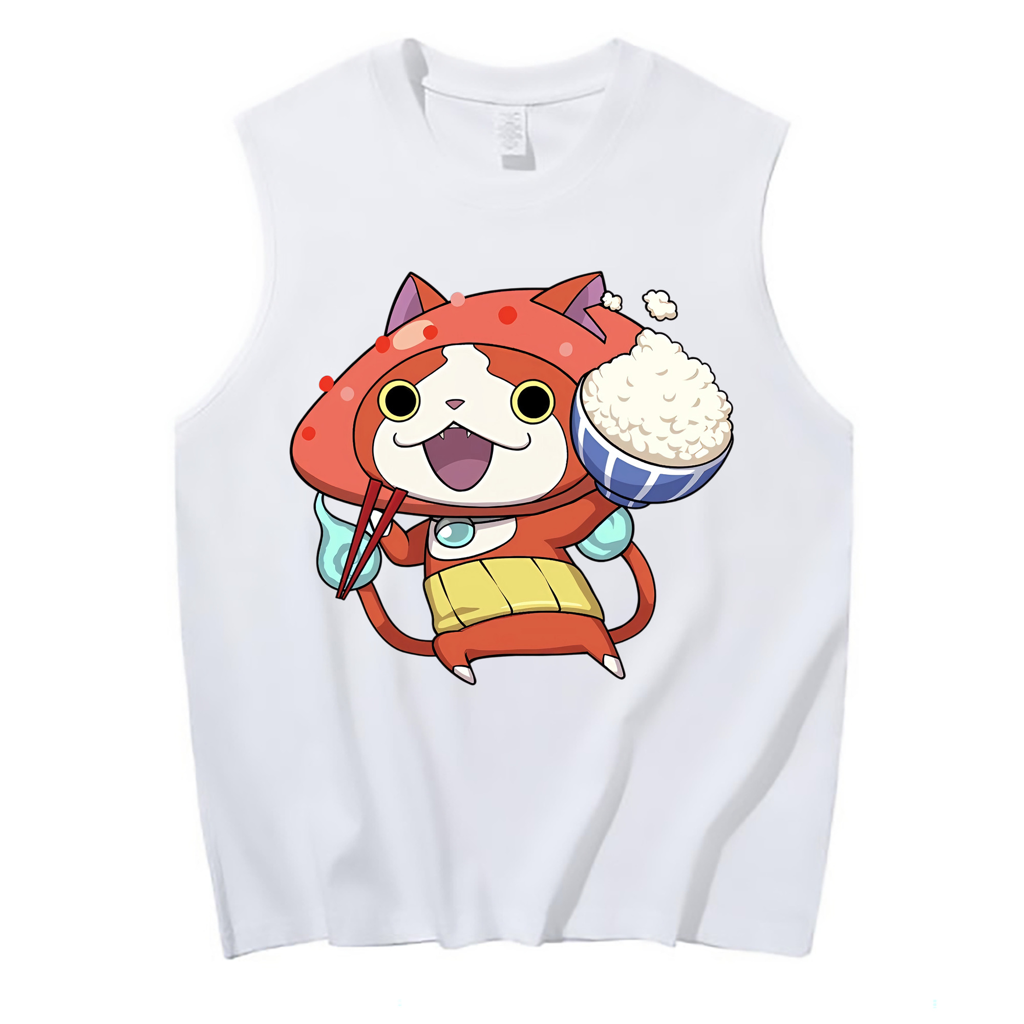 （画像用） 妖怪ウォッチ Yo-kai Watch コットン100％タンクトップ（フロントプリント）