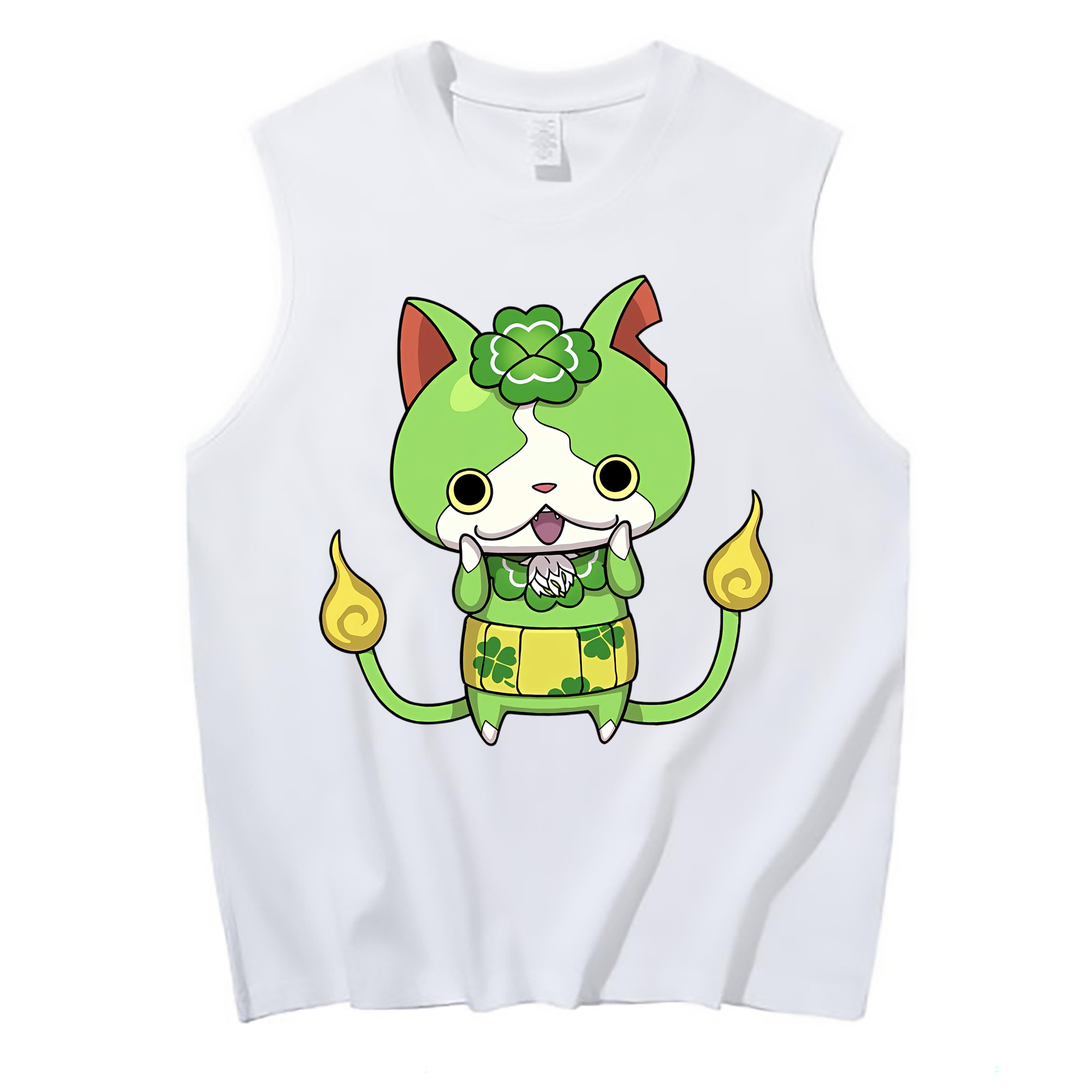 （画像用） 妖怪ウォッチ Yo-kai Watch コットン100％タンクトップ（フロントプリント）