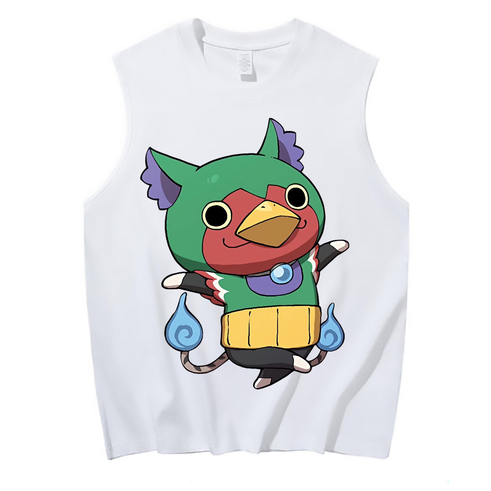 （画像用） 妖怪ウォッチ Yo-kai Watch コットン100％タンクトップ（フロントプリント）