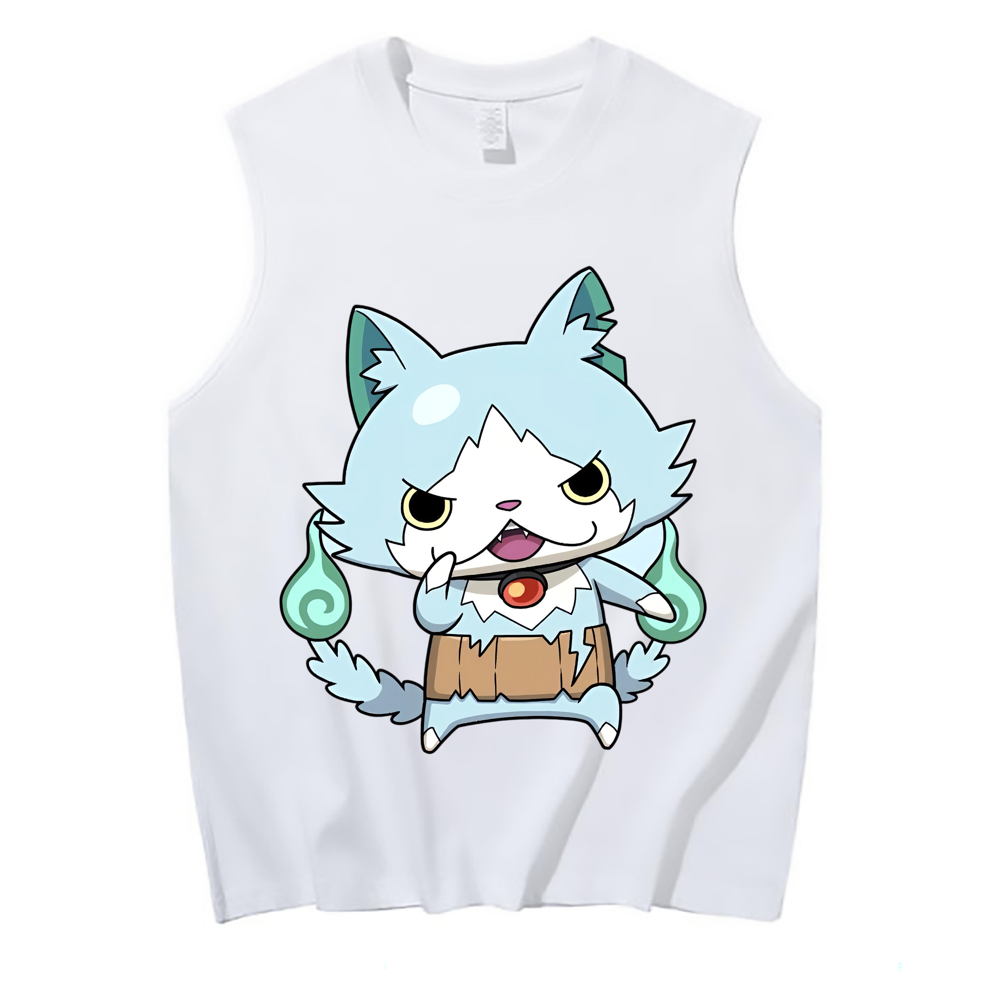 （画像用） 妖怪ウォッチ Yo-kai Watch コットン100％タンクトップ（フロントプリント）