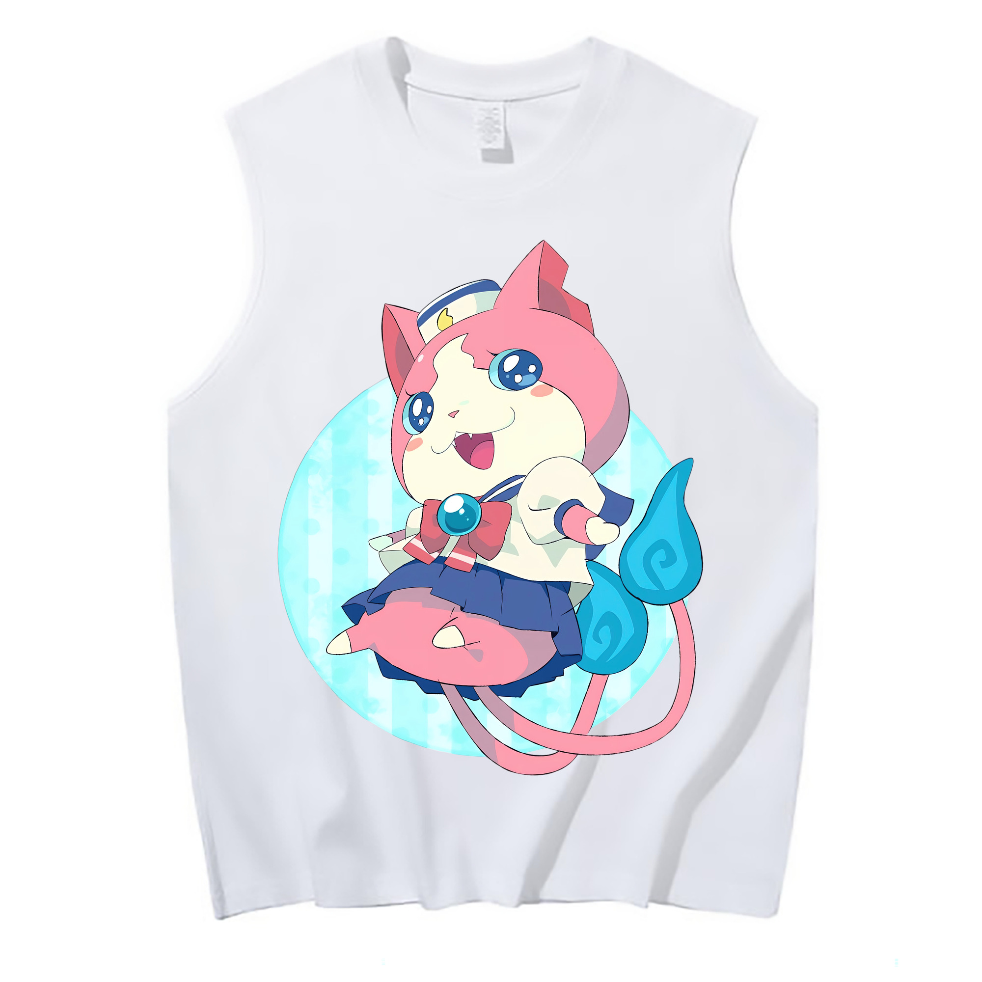 （画像用） 妖怪ウォッチ Yo-kai Watch コットン100％タンクトップ（フロントプリント）