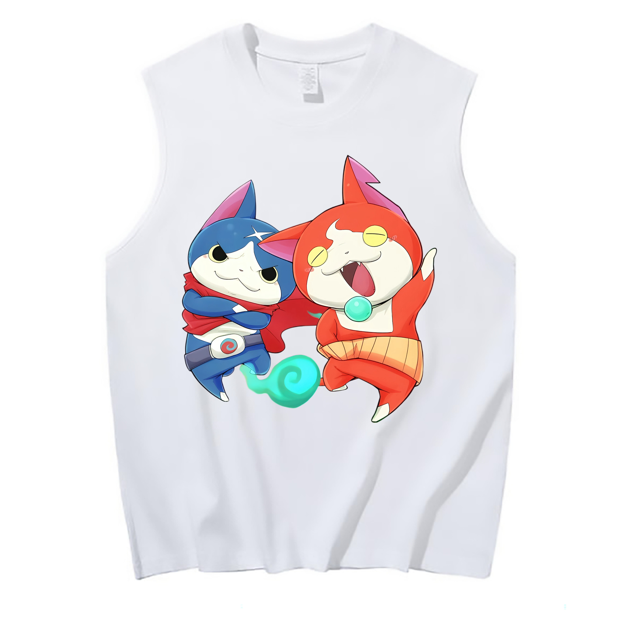 （画像用） 妖怪ウォッチ Yo-kai Watch コットン100％タンクトップ（フロントプリント）