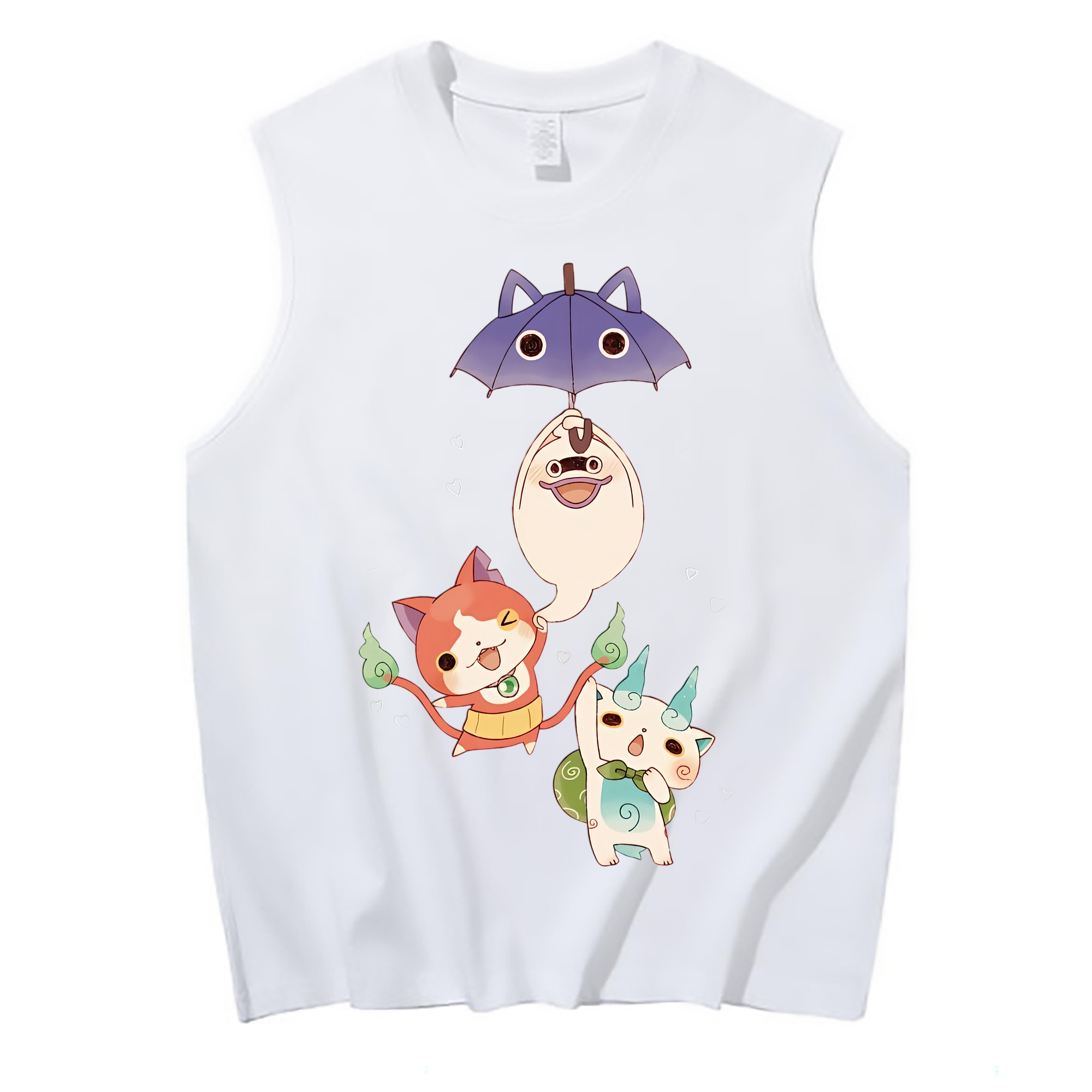 （画像用） 妖怪ウォッチ Yo-kai Watch コットン100％タンクトップ（フロントプリント）