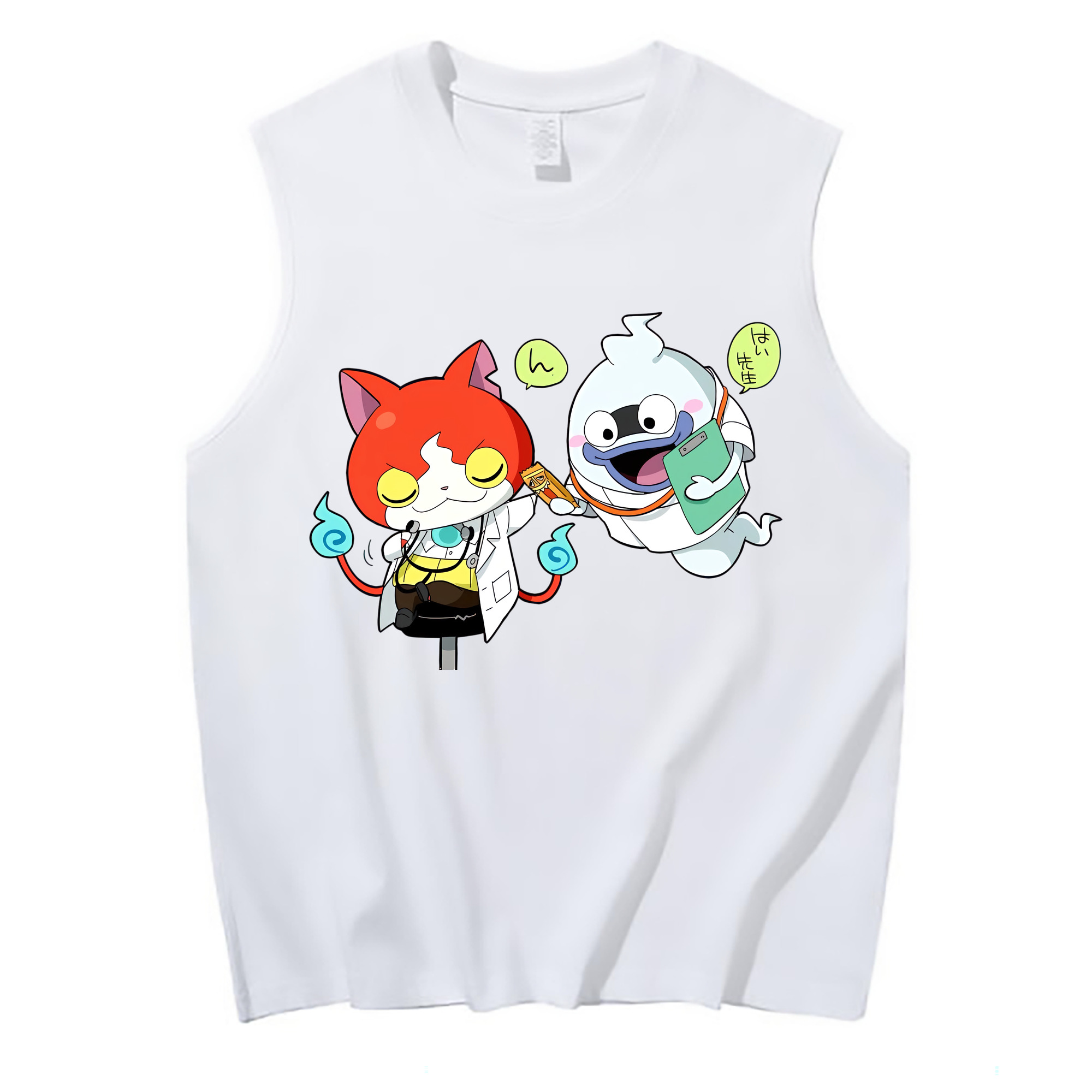 （画像用） 妖怪ウォッチ Yo-kai Watch コットン100％タンクトップ（フロントプリント）