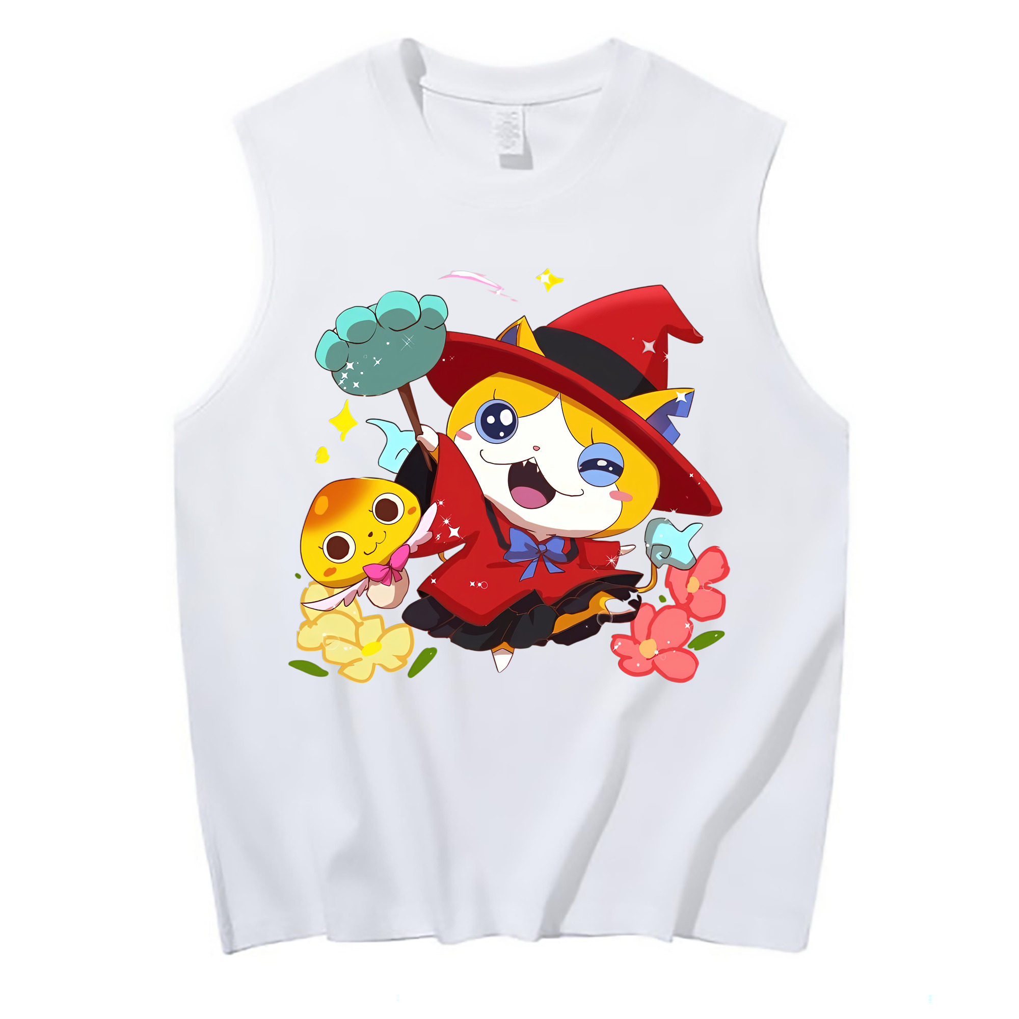 （画像用） 妖怪ウォッチ Yo-kai Watch コットン100％タンクトップ（フロントプリント）