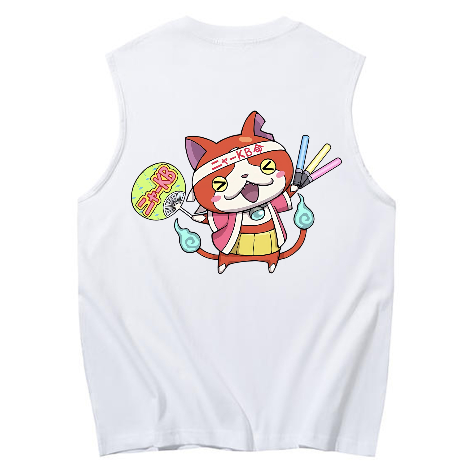 （画像用） 妖怪ウォッチ Yo-kai Watch コットン100％タンクトップ（背面プリント）