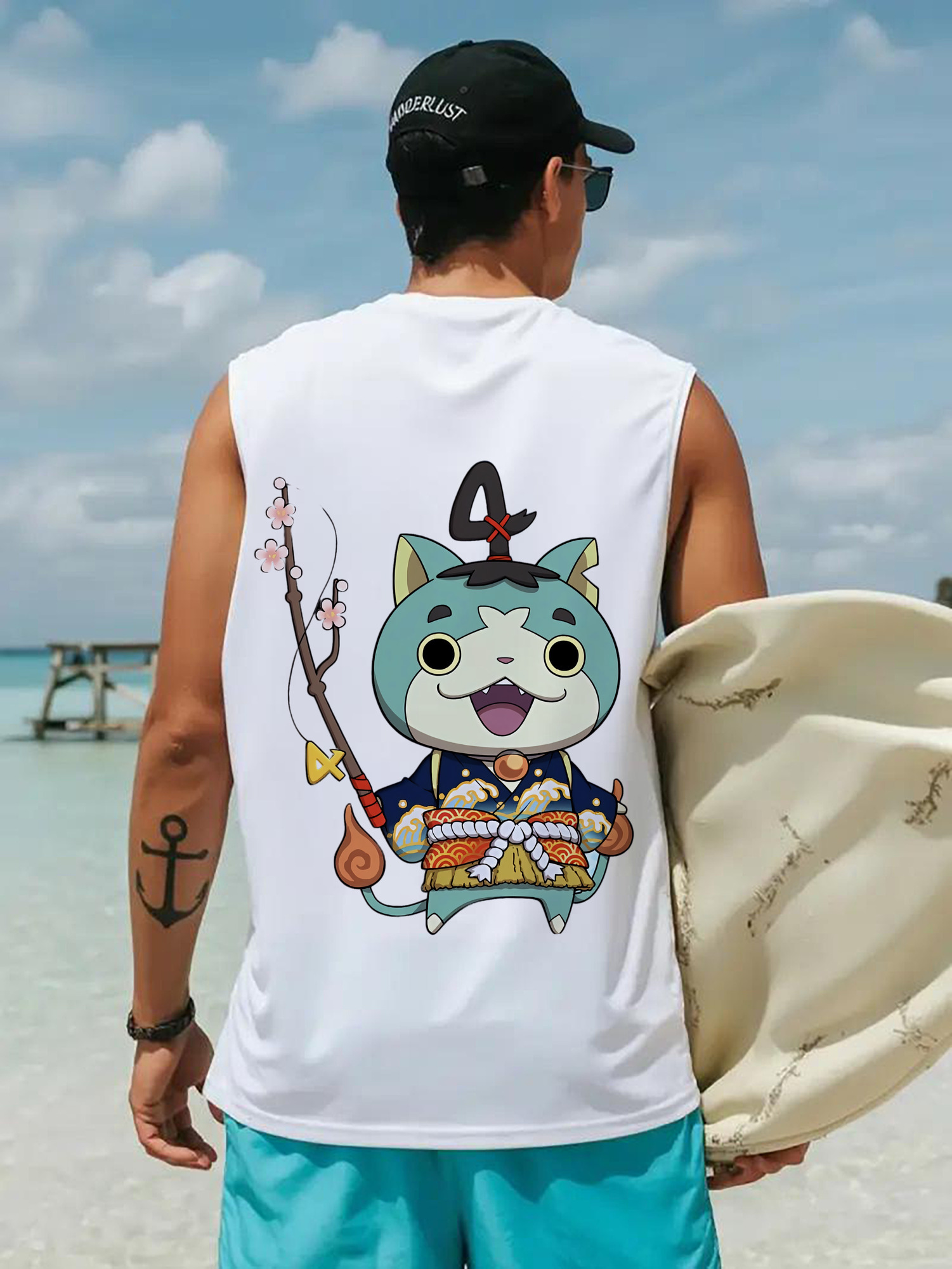 妖怪ウォッチ Yo-kai Watch コットン100％タンクトップ（背面プリント）