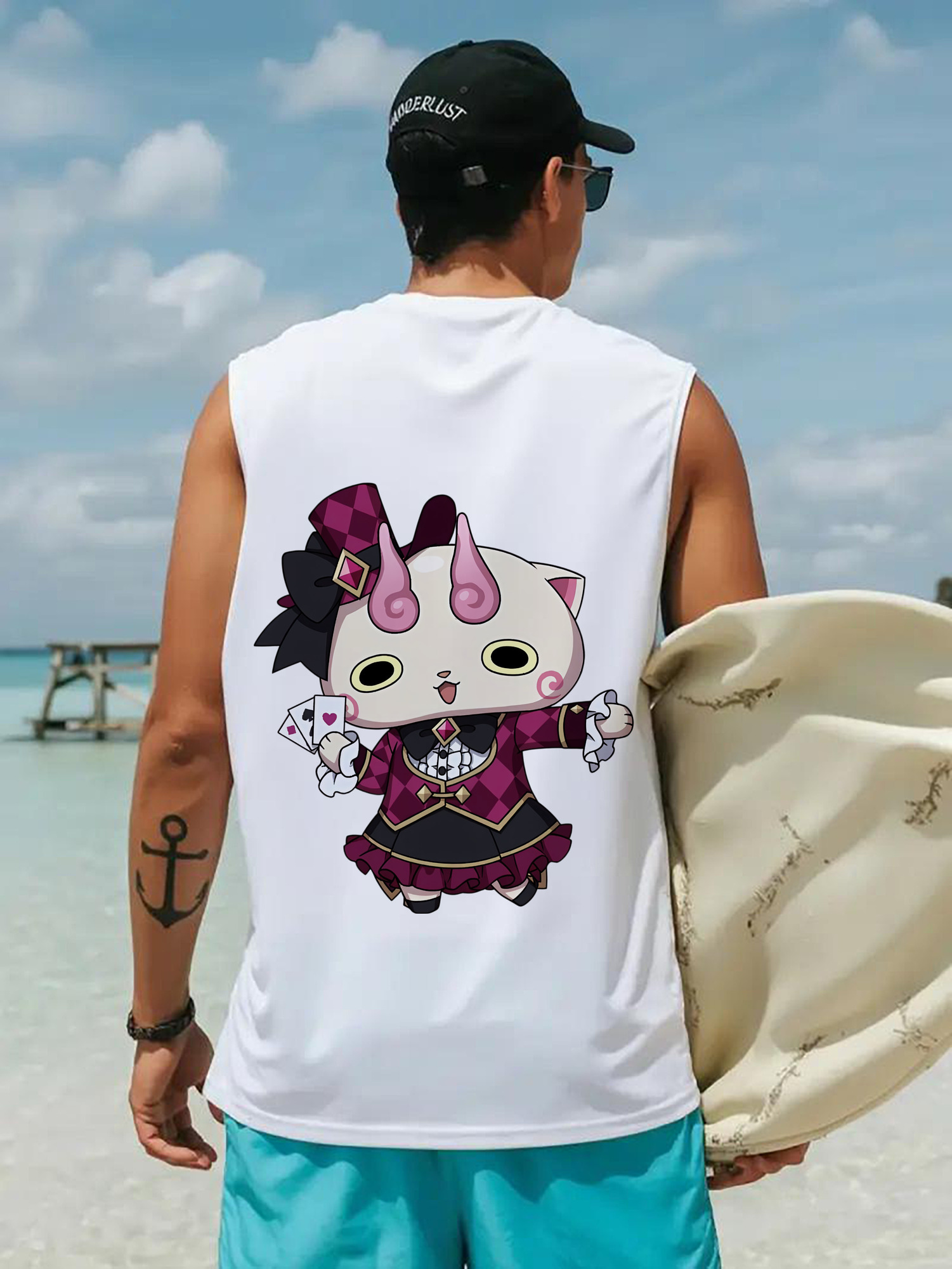 妖怪ウォッチ Yo-kai Watch コットン100％タンクトップ（背面プリント）