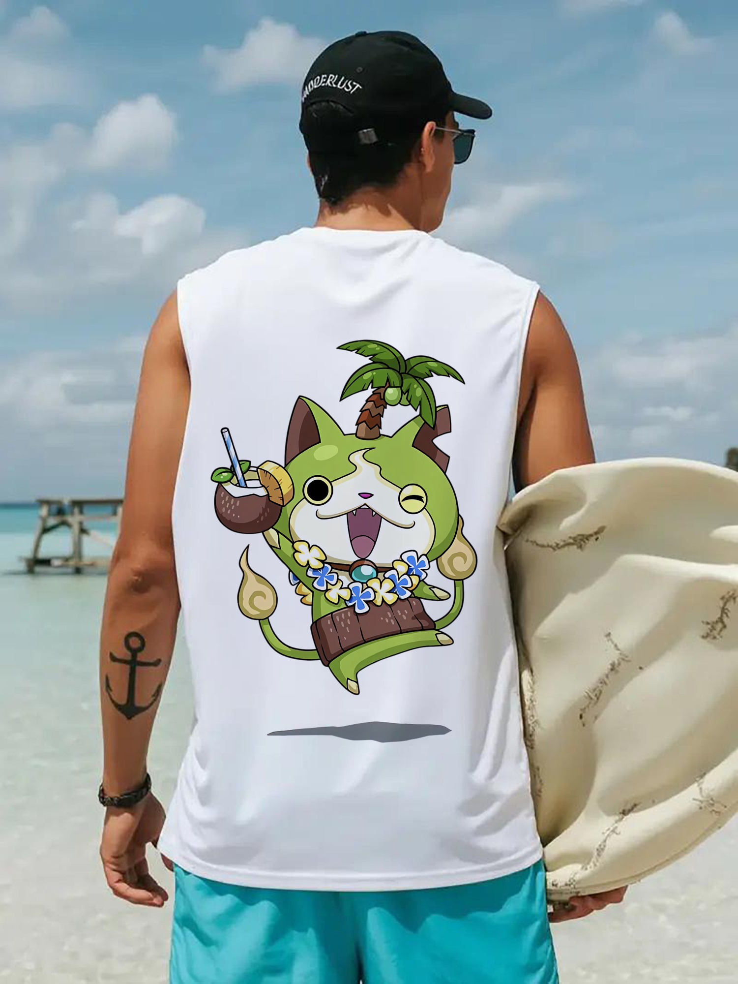 妖怪ウォッチ Yo-kai Watch コットン100％タンクトップ（背面プリント）