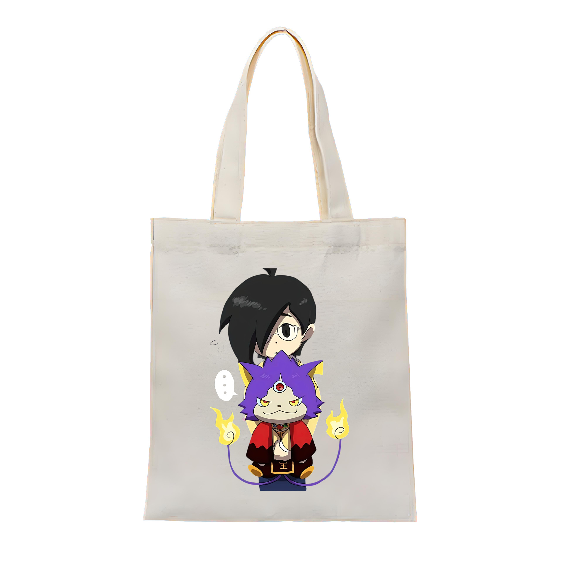 （画像用） 妖怪ウォッチ Yo-kai Watch 縦型キャンバス生地手提げバッグ　トートバッグ