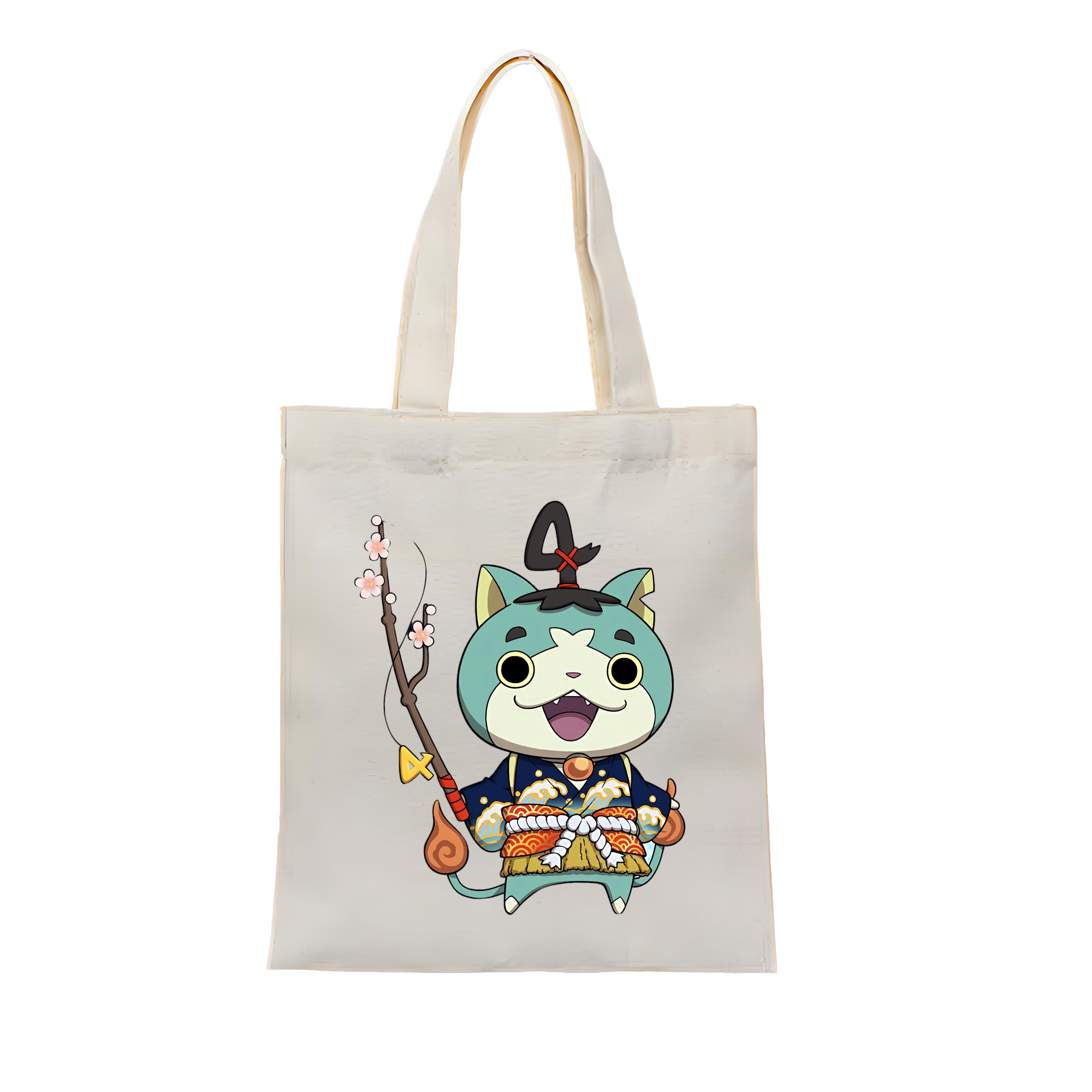 （画像用） 妖怪ウォッチ Yo-kai Watch 縦型キャンバス生地手提げバッグ　トートバッグ