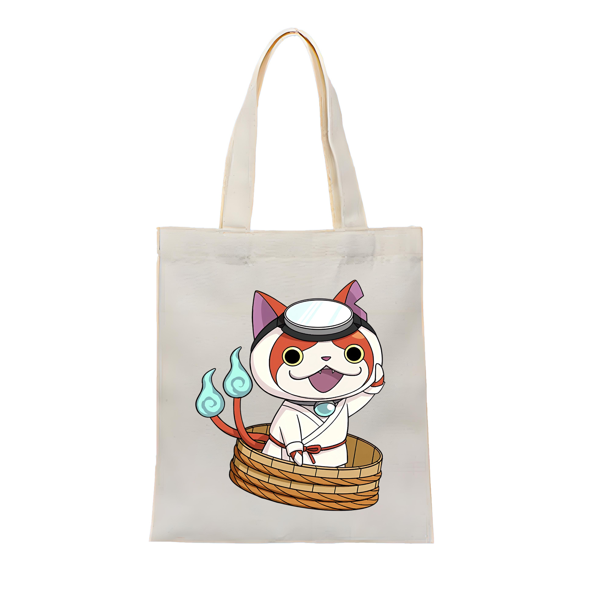 （画像用） 妖怪ウォッチ Yo-kai Watch 縦型キャンバス生地手提げバッグ　トートバッグ