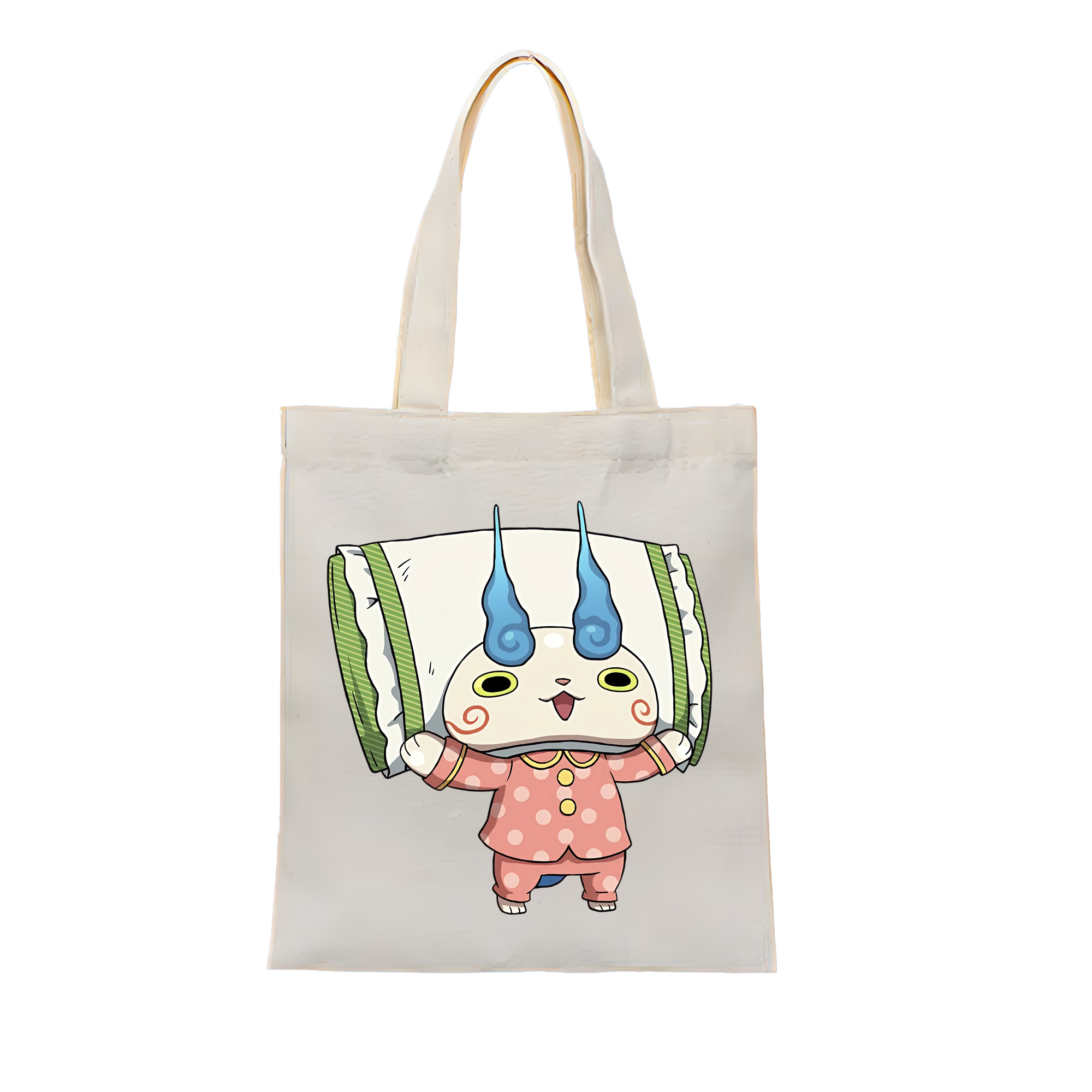 （画像用） 妖怪ウォッチ Yo-kai Watch 縦型キャンバス生地手提げバッグ　トートバッグ