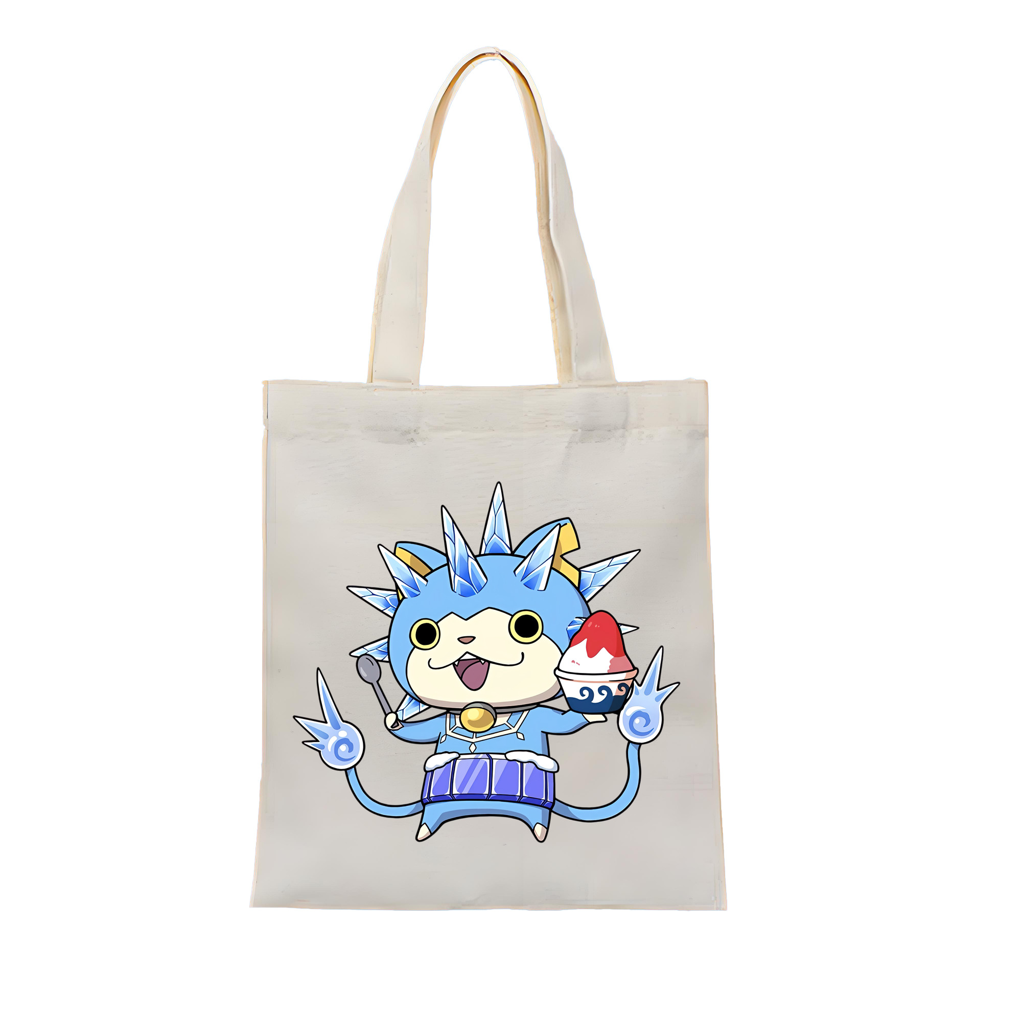 （画像用） 妖怪ウォッチ Yo-kai Watch 縦型キャンバス生地手提げバッグ　トートバッグ