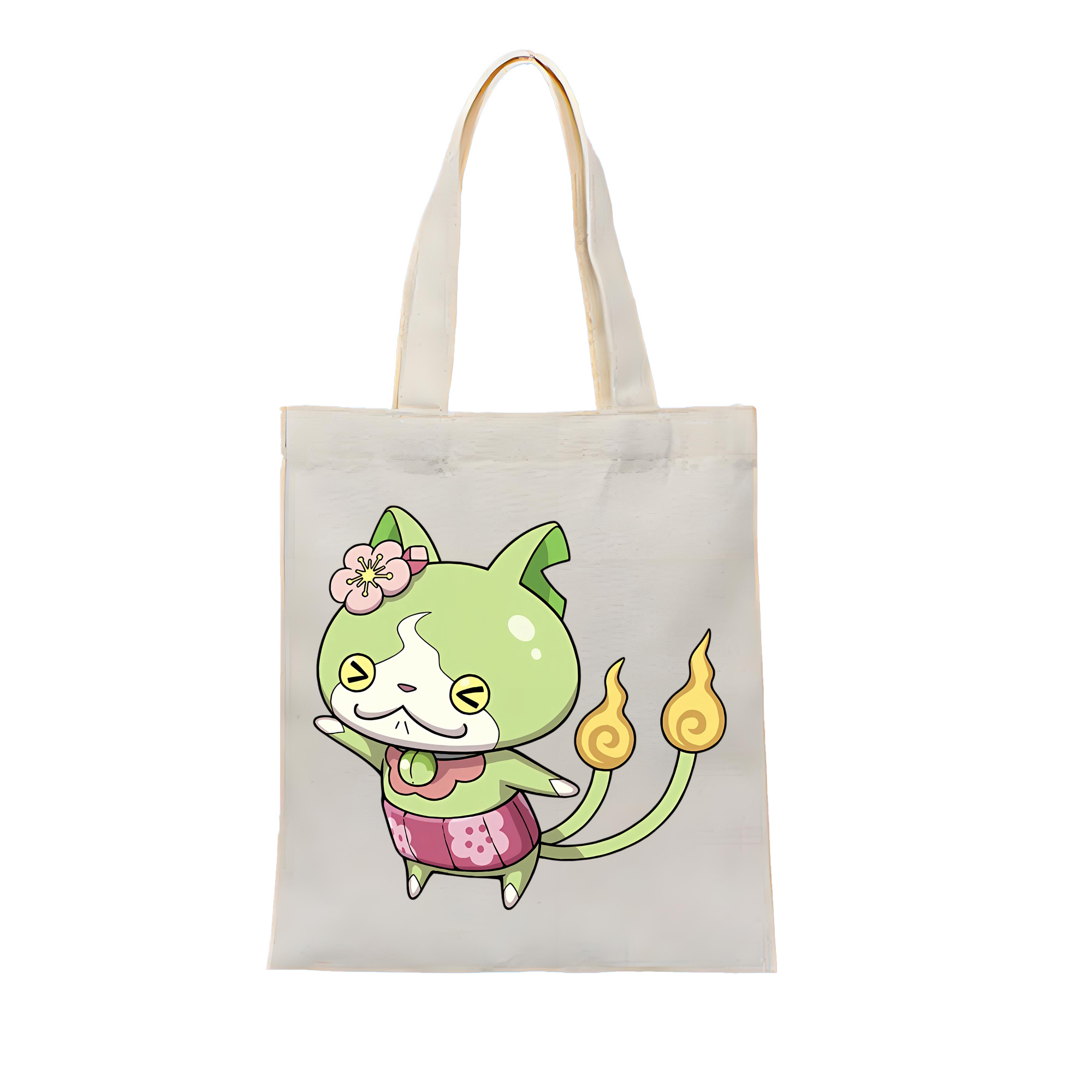 （画像用） 妖怪ウォッチ Yo-kai Watch 縦型キャンバス生地手提げバッグ　トートバッグ